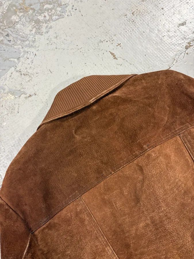 Alexander McQueen 2000s Alexander McQueen Brown Multi-Pocket Suede Leather Jacket Size US L / EU 52-54 / 3 - 9 Thumbnail