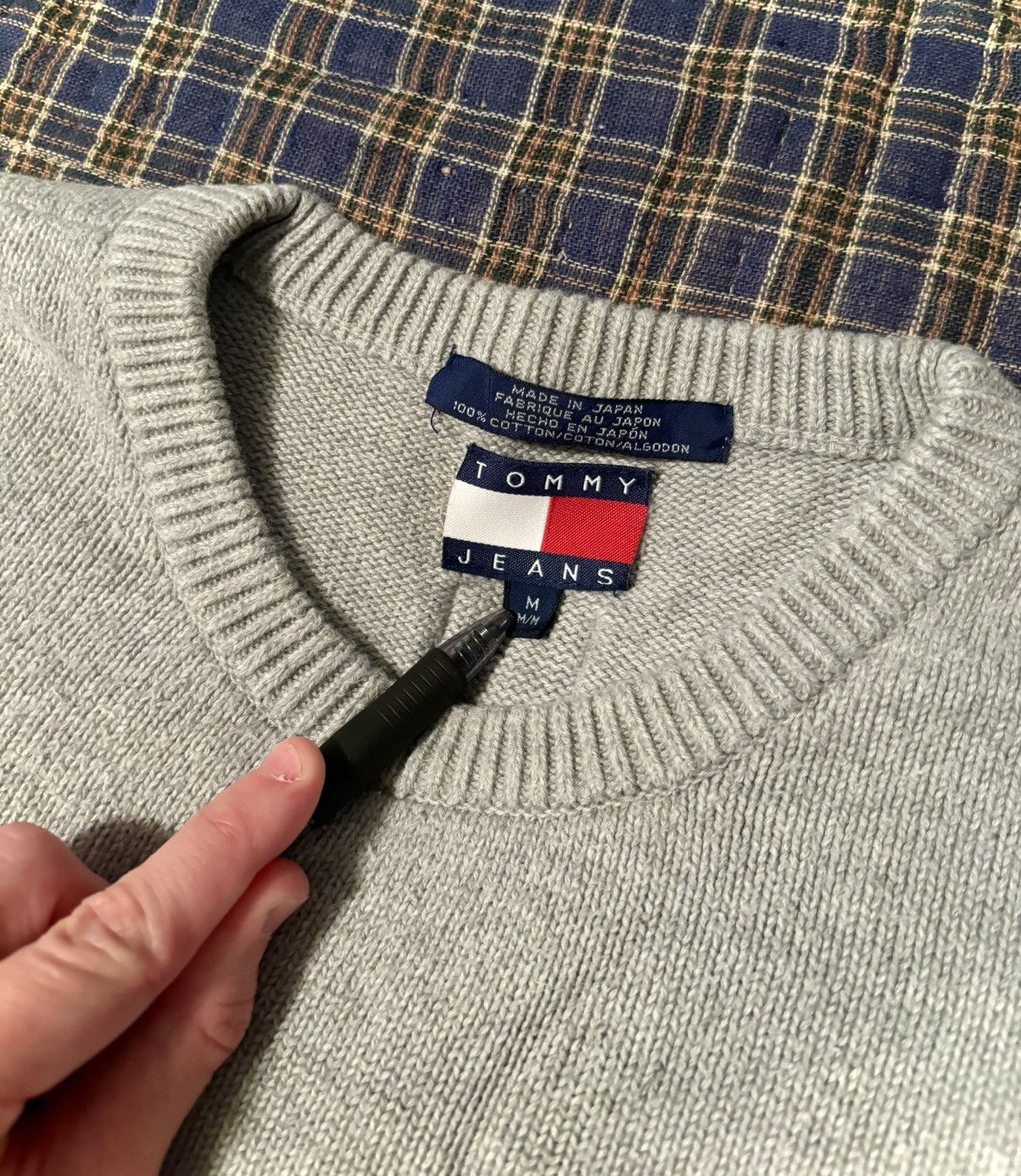 Tommy Hilfiger Tommy Jeans Knit Sweater Logo Stripe Colorblock Jumper Vtg Size US M / EU 48-50 / 2 - 3 Thumbnail