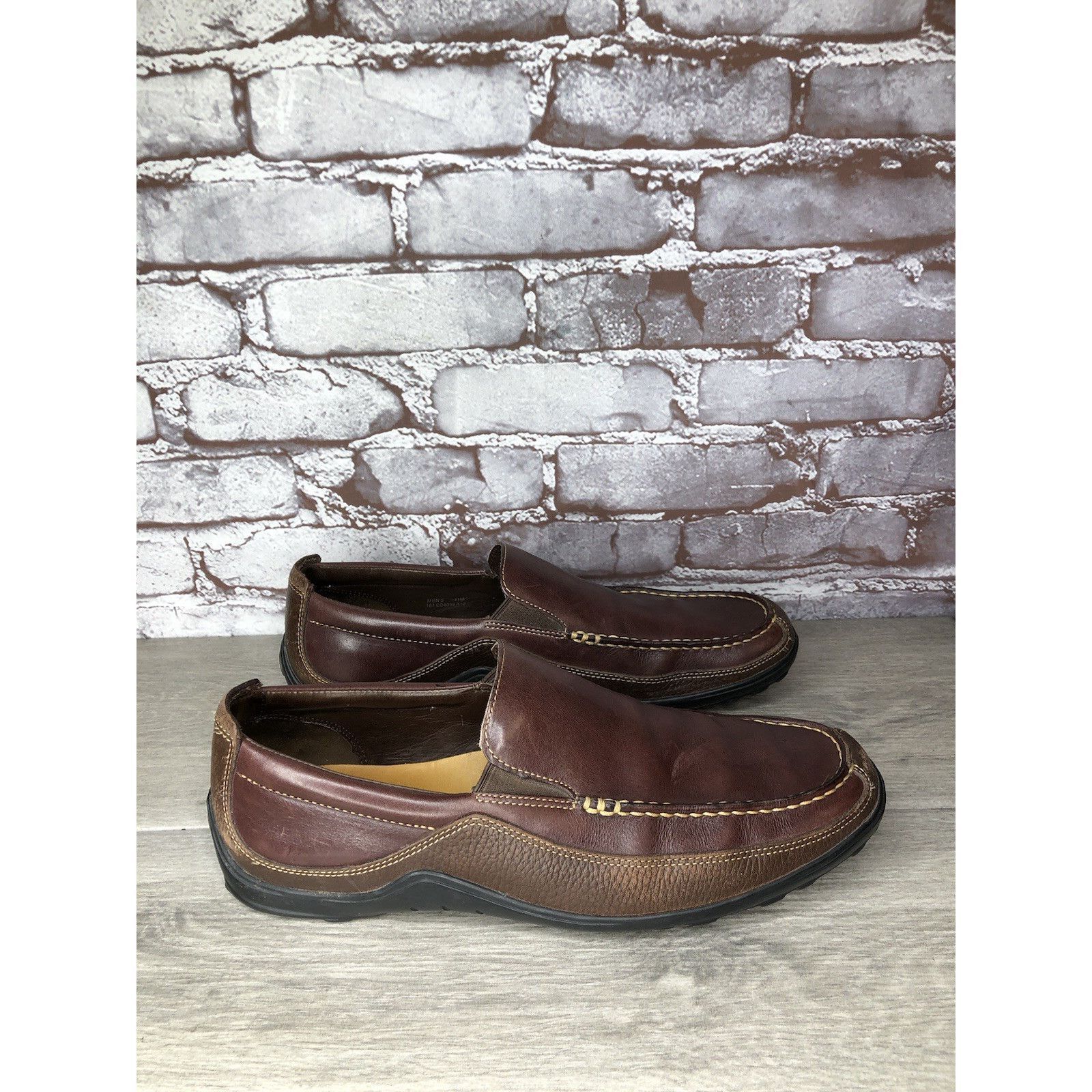 Cole Haan Cole Haan 161 C04059 C8 Tucker Venetian Brown Leather Loafer Size US 11 / EU 44 - 4 Thumbnail