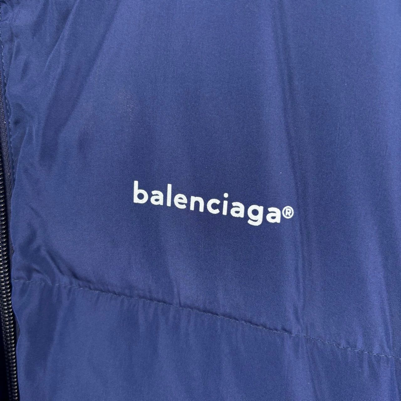Balenciaga Balenciaga 17FW Blue Logo Puffer Jacket Size US L / EU 52-54 / 3 - 4 Thumbnail