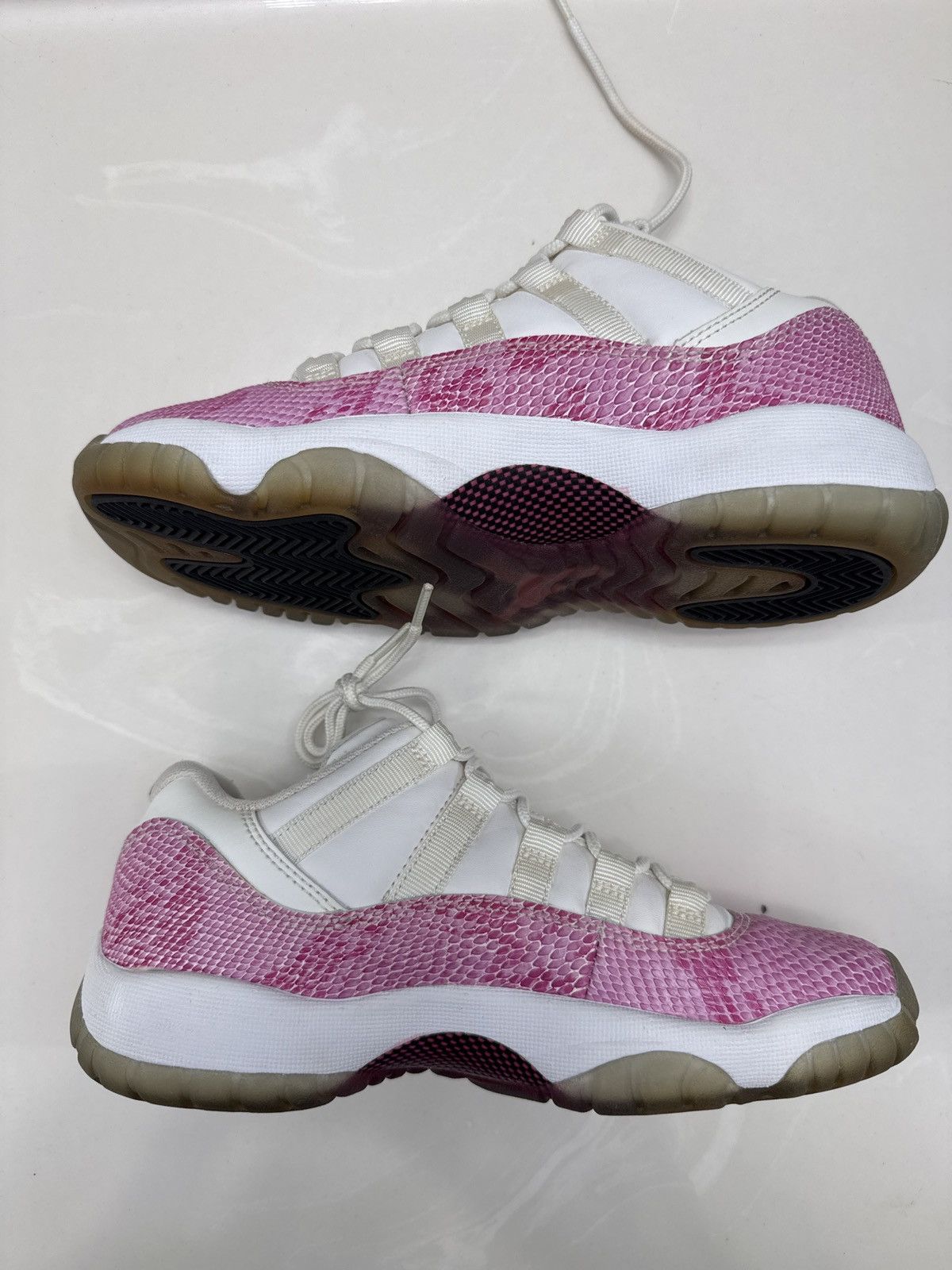 Nike Air Jordan 11s Pink Snakeskin Size US 4.5 / IT 34.5 - 1 Thumbnail