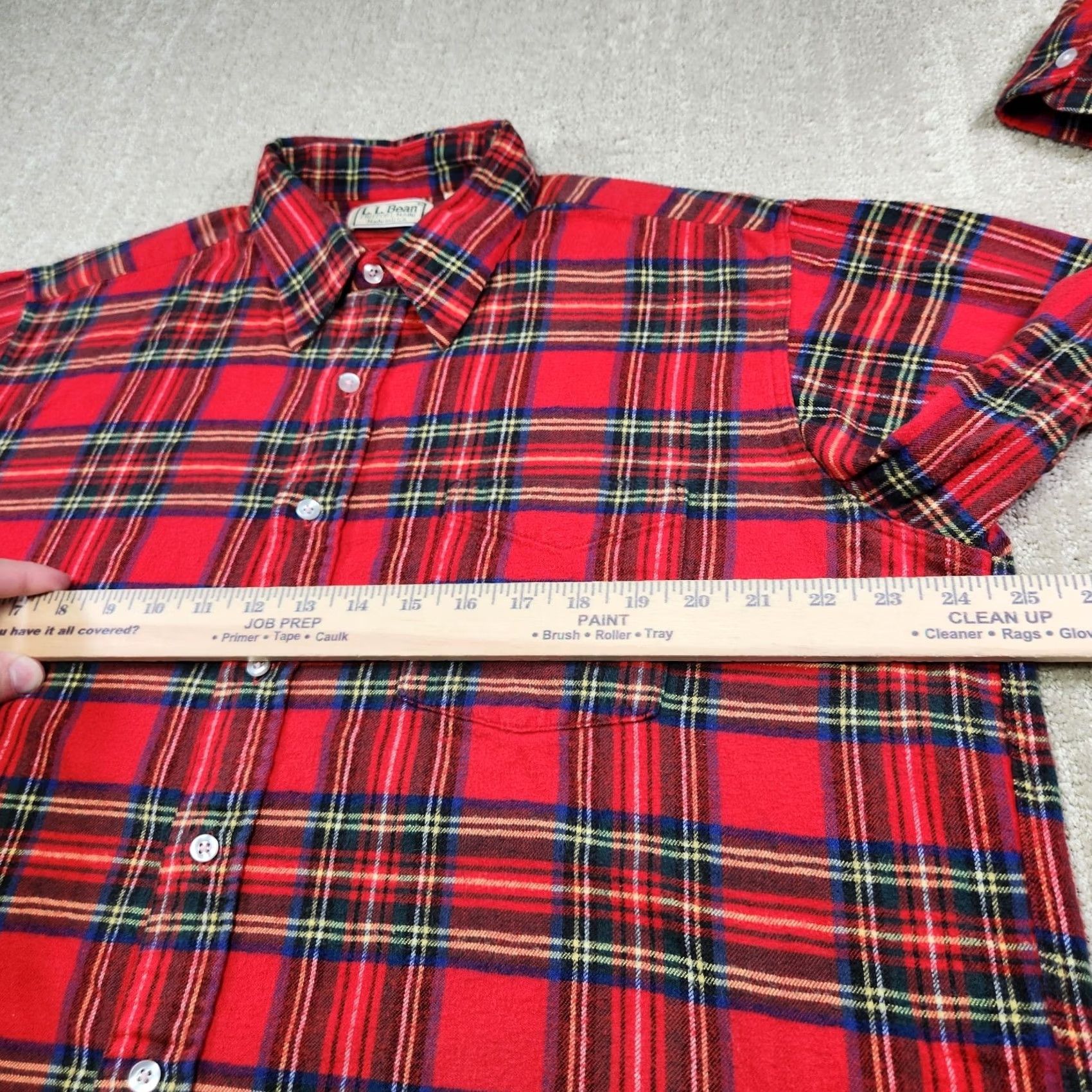 Vintage VINTAGE 70s LL Bean Shirt Men Large USA Made Scotch Plaid Red Button Up Size US L / EU 52-54 / 3 - 5 Thumbnail