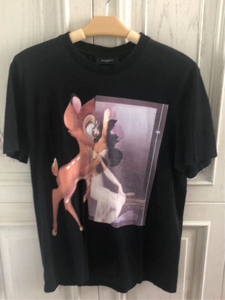 Givenchy Givenchy Black Deer T-Shirt Size US L / EU 52-54 / 3 - 1 Thumbnail