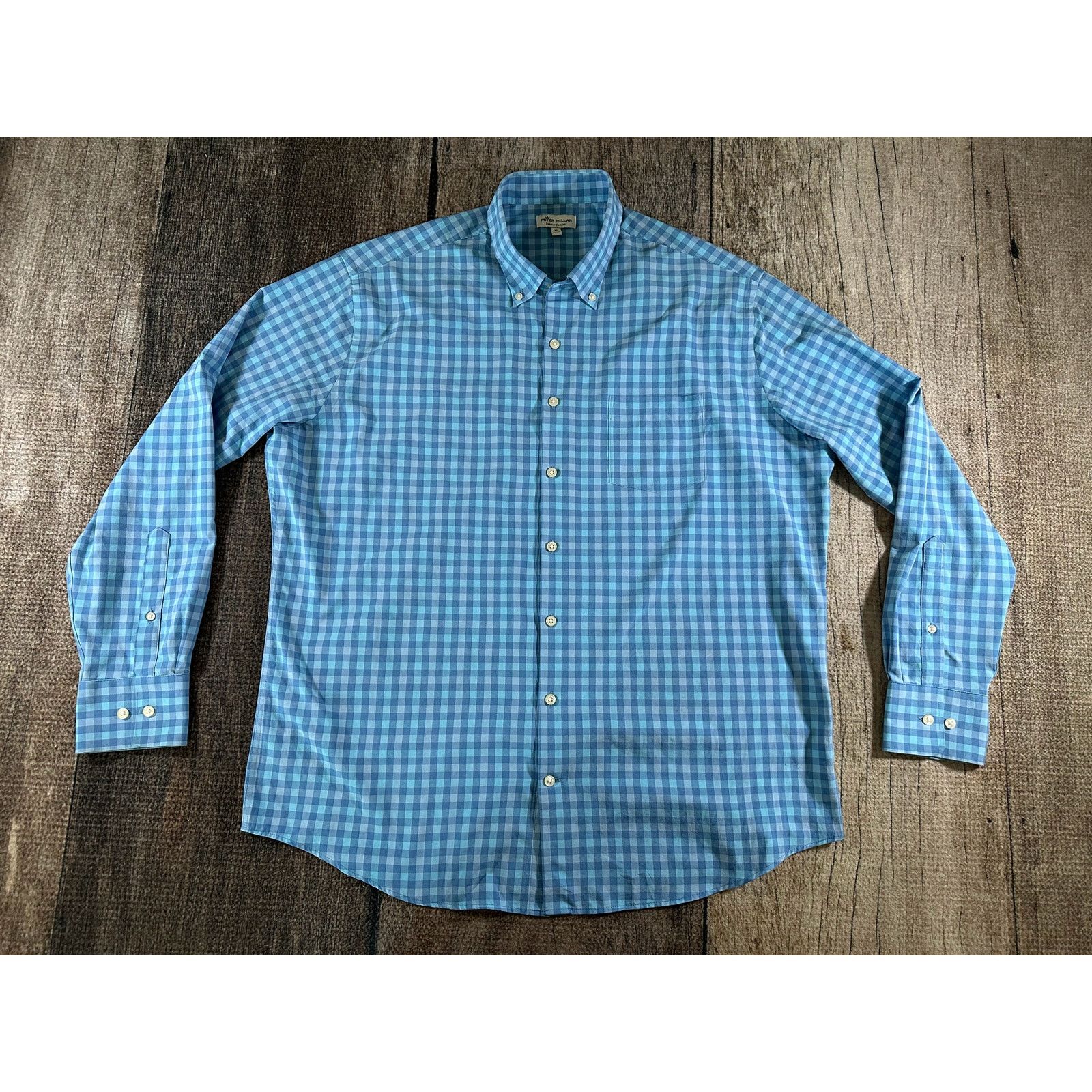 Peter Millar Peter Millar Crown Sport Men’s Cornelius Sport Shirt Men XL Size US XL / EU 56 / 4 - 1 Thumbnail