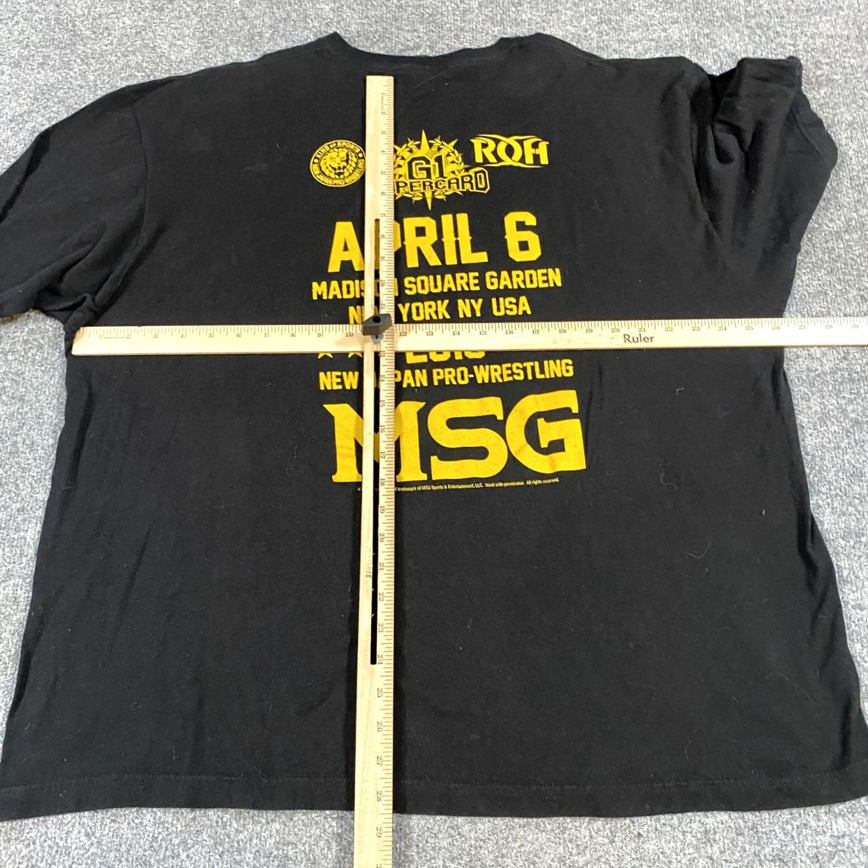 Madison G1 Supercard T-shirt 3XL Black Pro Wrestling Japan Madison Garden 2019 Shirt Men Crew Neck Short Sleeve Sports Size US XXL / EU 58 / 5 - 3 Thumbnail