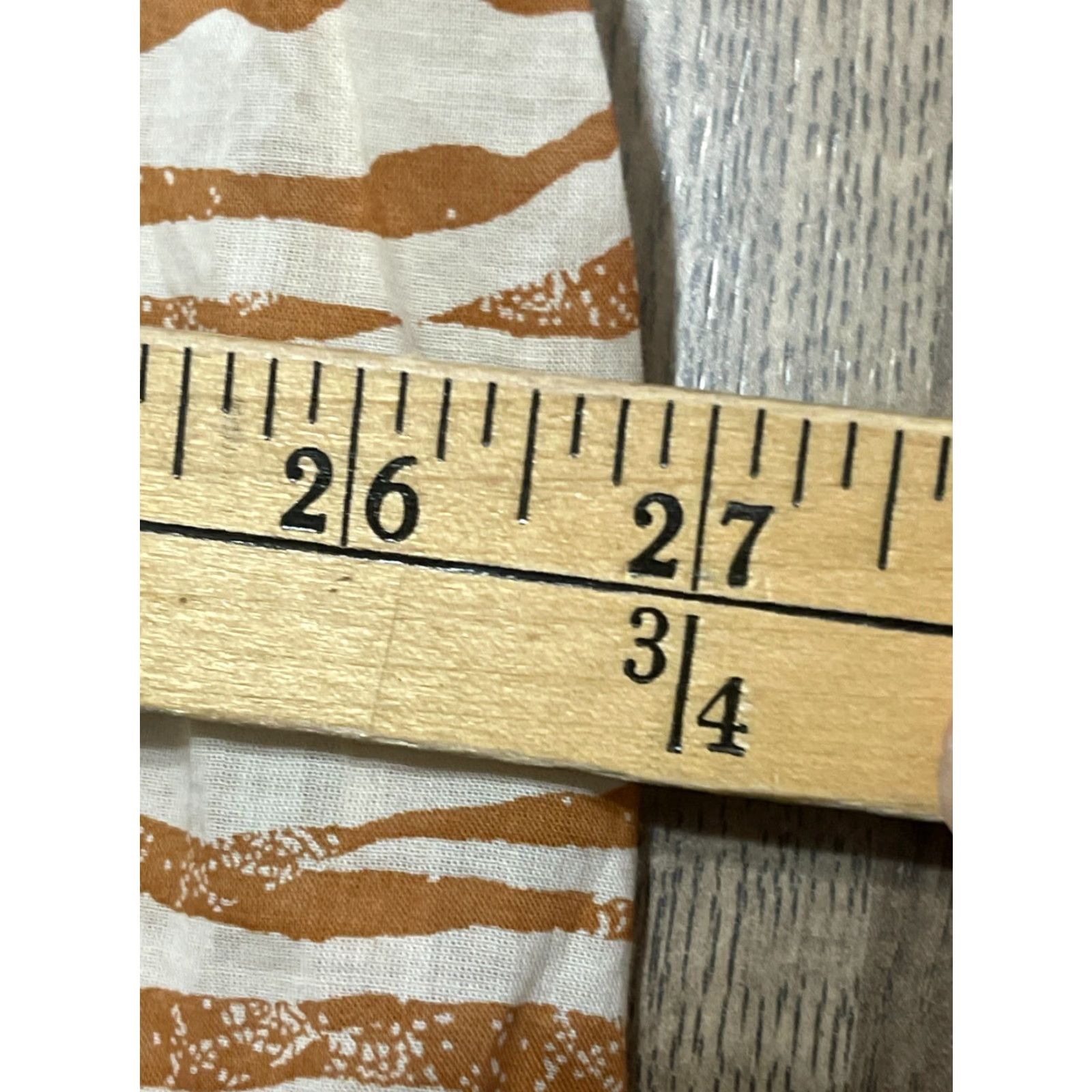 Vintage Ava & Viv Shirt Women's Plus Size 1X Button Up Short Sleeve Brown White Size XL / US 12-14 / IT 48-50 - 5 Thumbnail