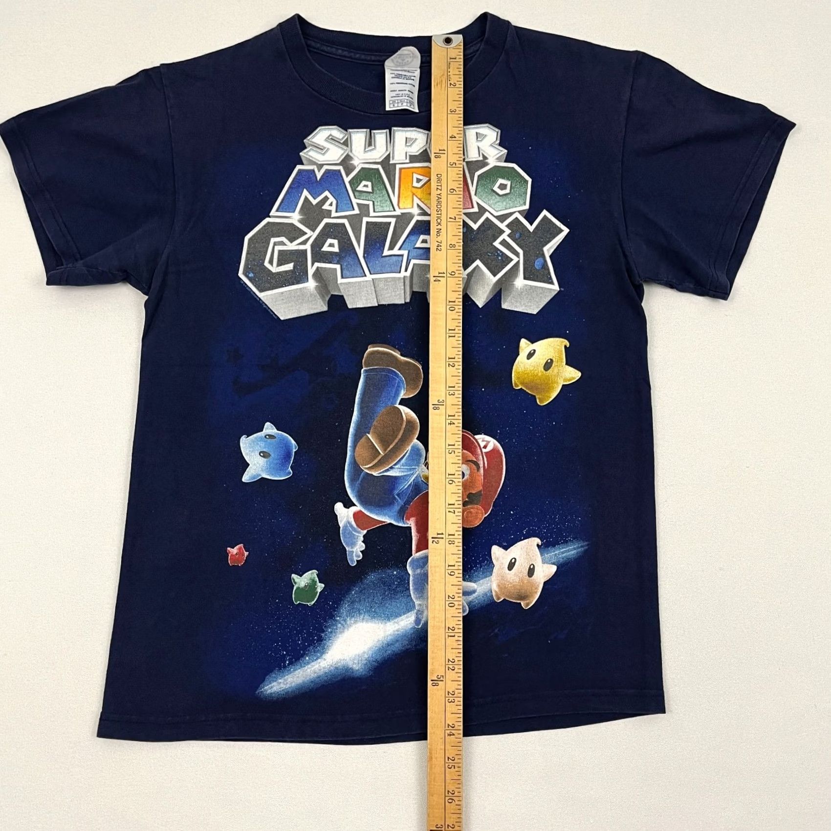 Delta New title: 2007 Super Mario Galaxy Shirt Men S Blue Nintendo Wii Video Game Promo Graphic Size US S / EU 44-46 / 1 - 6 Thumbnail