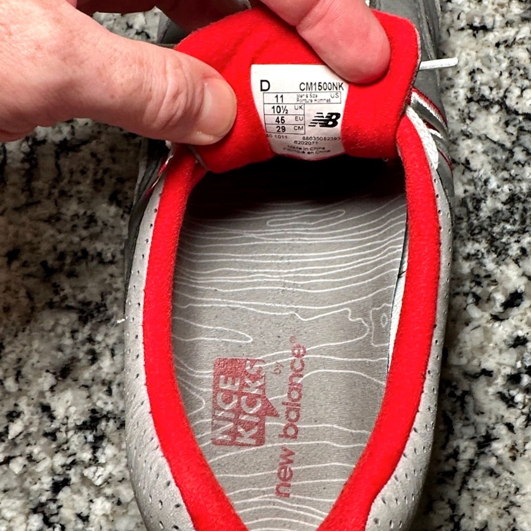 New Balance New Balance Sneaker Nice Kicks 1500 Encap Gray Red Men's 11 Leather Sneakers Size US 11 / EU 44 - 6 Thumbnail