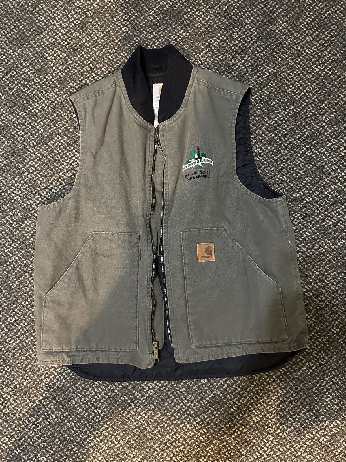 Carhartt Vintage Olive Carhartt Vest Size US L / EU 52-54 / 3 - 1 Thumbnail