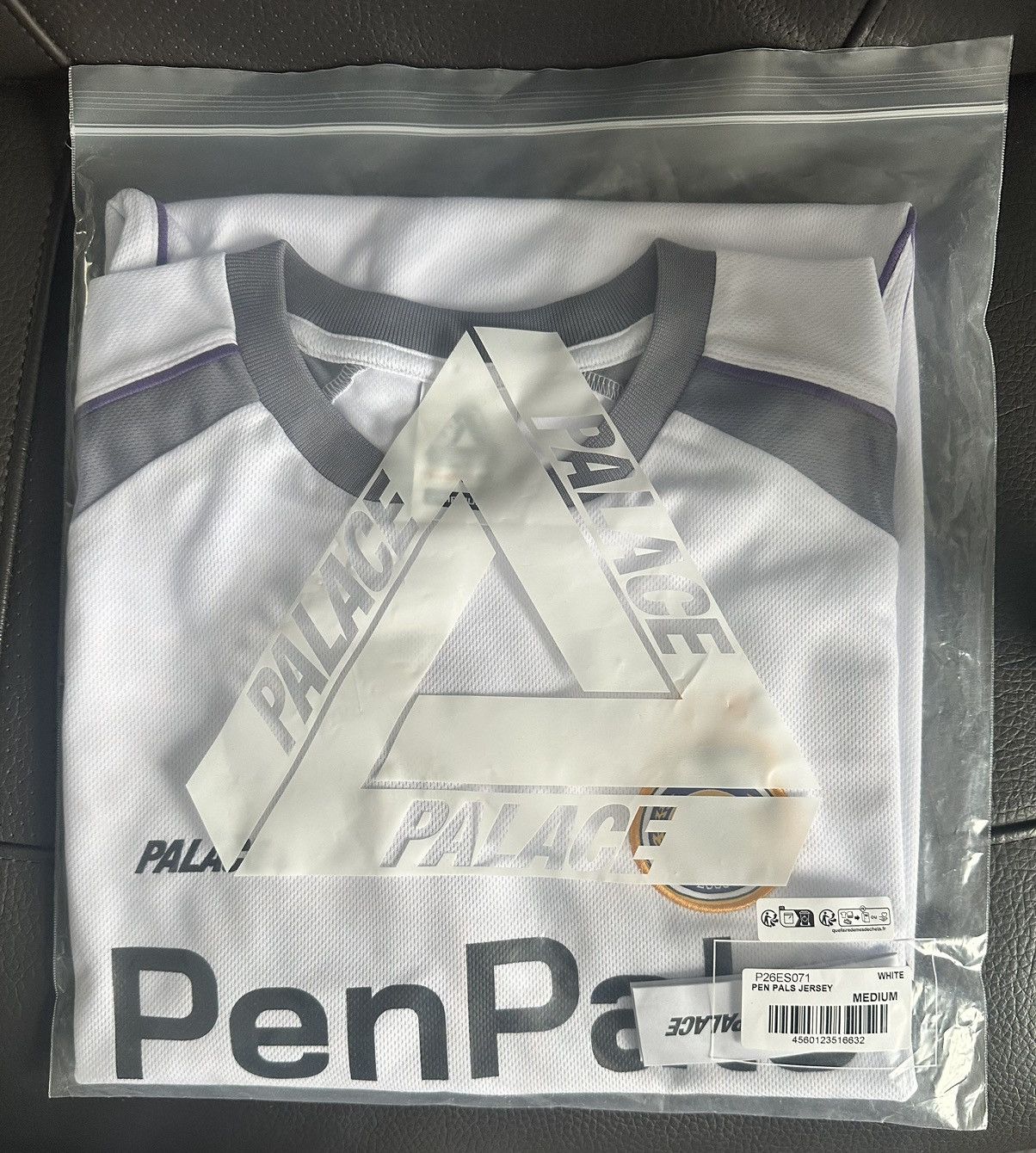 Palace Pen Pals Jersey White Medium | Grailed