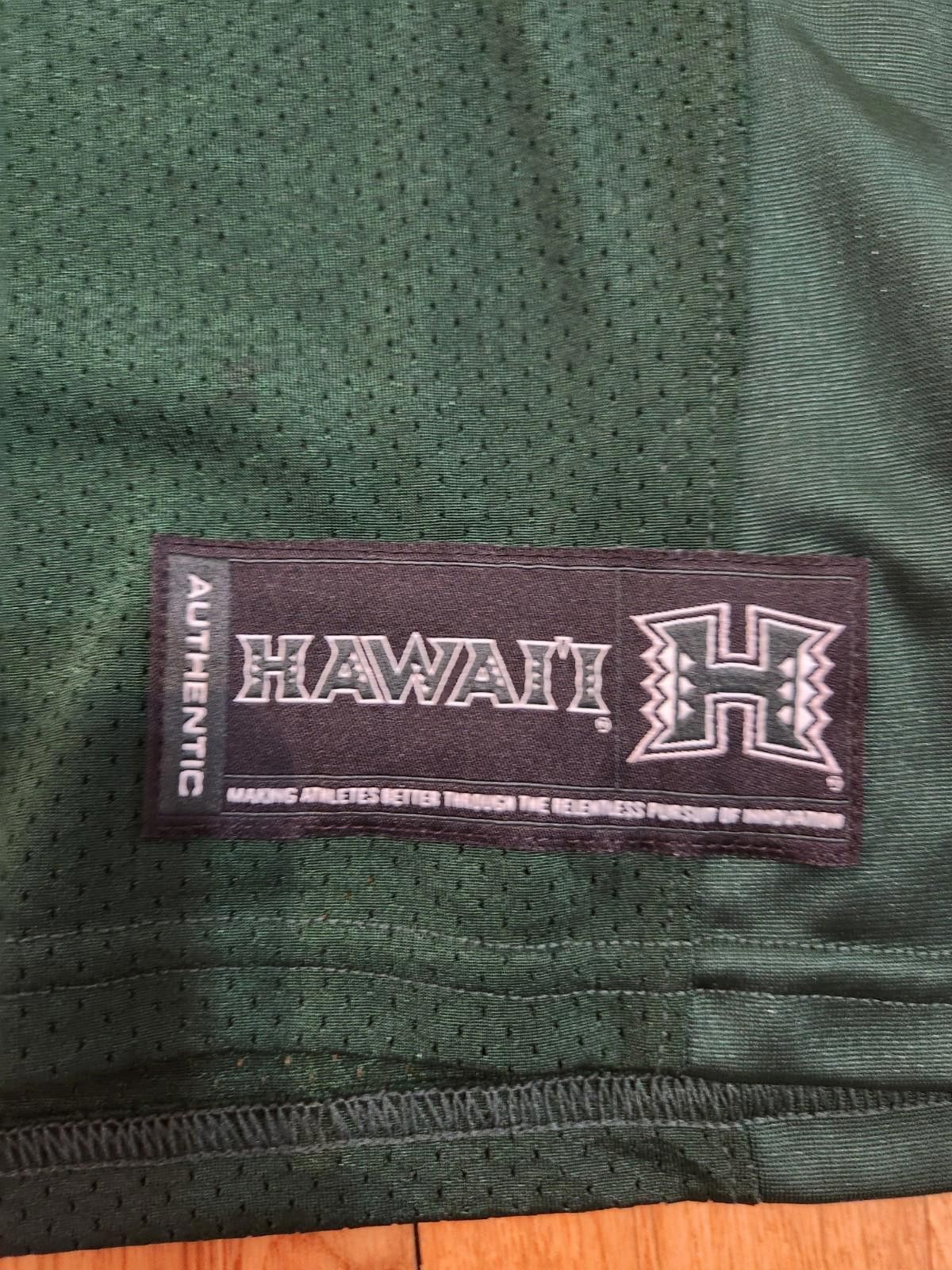 Under Armour Hawaii Rainbow Warriors Jersey Green Men's Large Size ONE SIZE - 2 Thumbnail