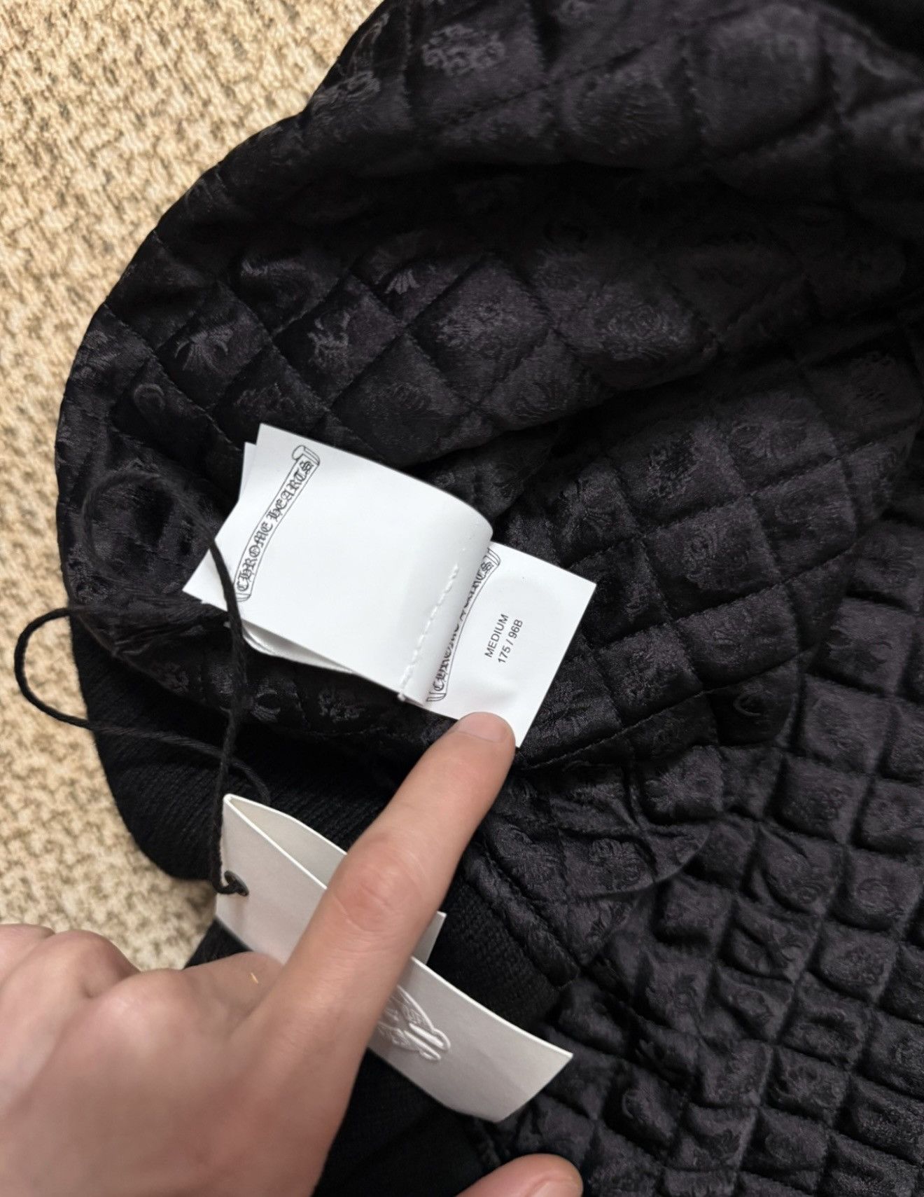 Chrome Hearts *RARE* Chrome Hearts Leather Patched Varisity Jacket Sz. M Size US M / EU 48-50 / 2 - 8 Thumbnail
