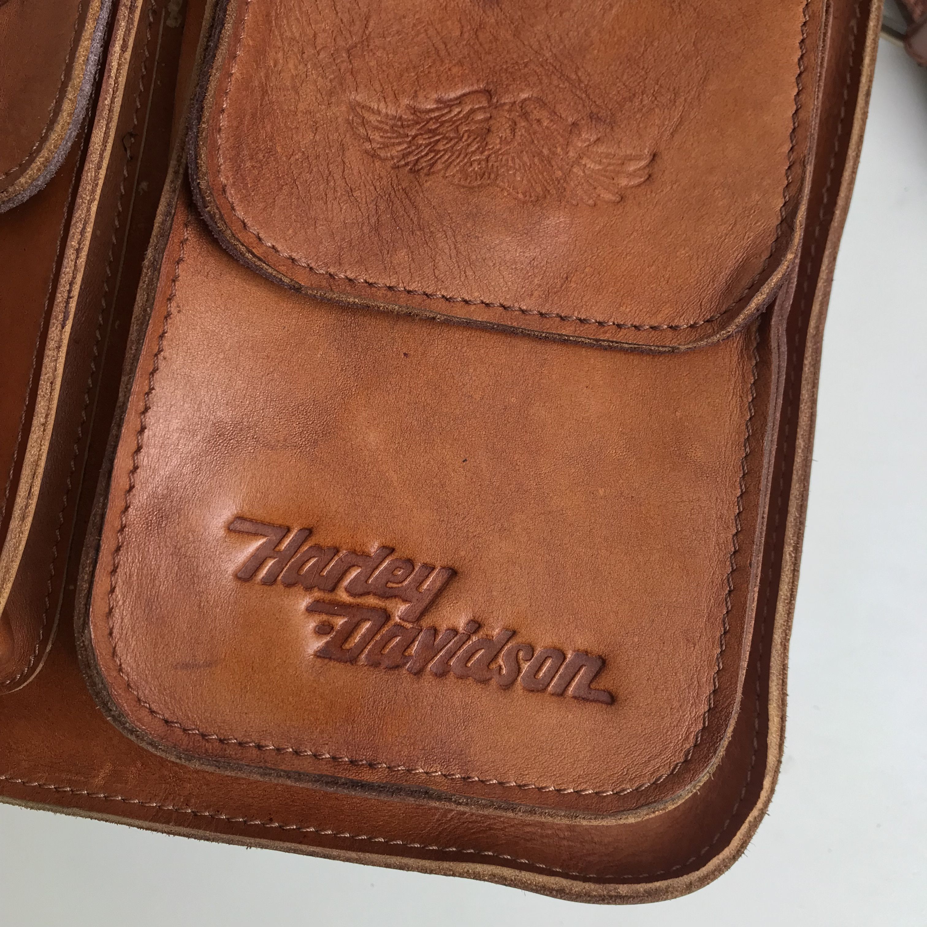 Harley Davidson Vintage Harley Davidson shoulder mesengger postman bag Leat Size ONE SIZE - 7 Thumbnail
