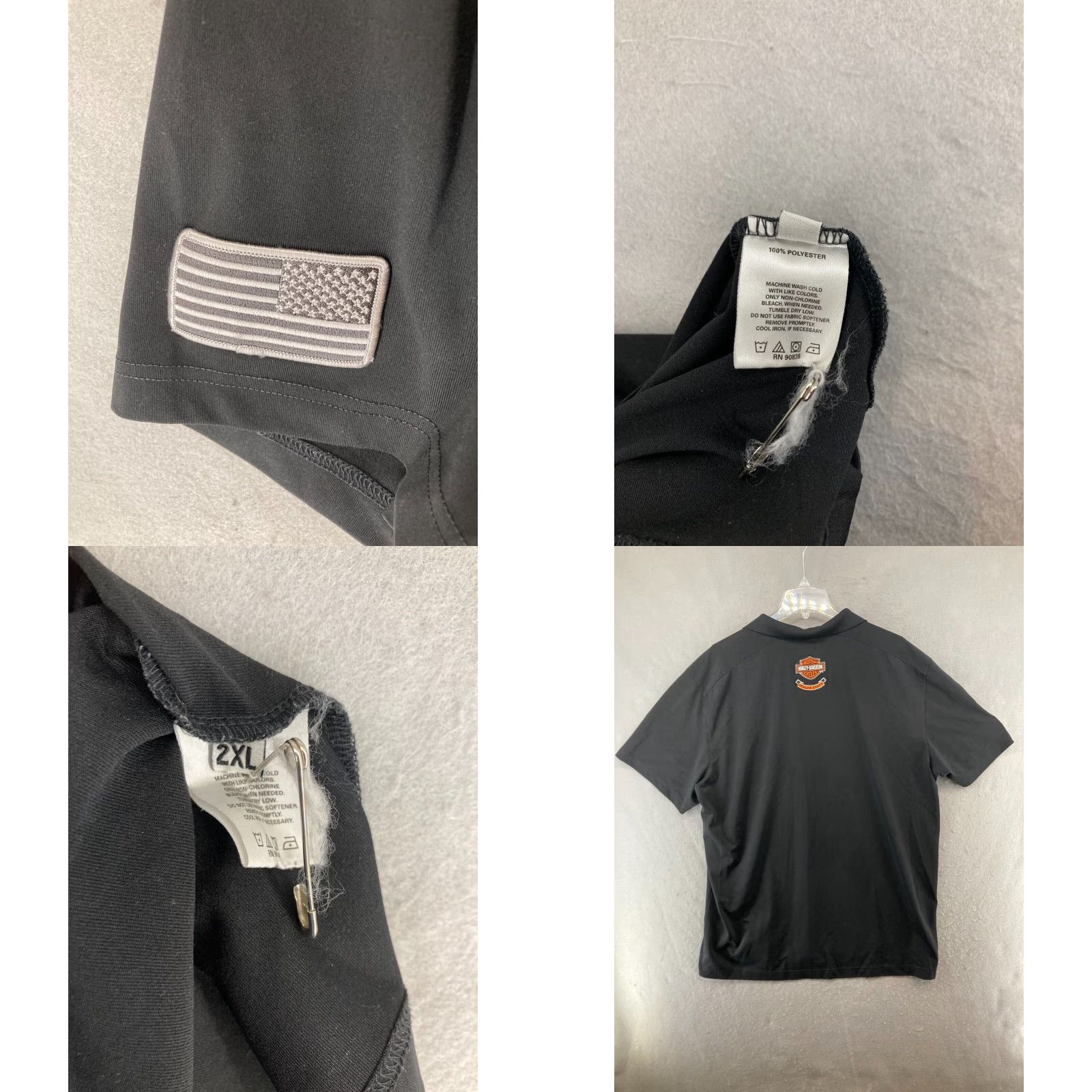Harley Davidson VINTAGE Harley-Davidson Polo Shirt Mens 2XL Black Cowboy Workwear Polo Adult 2XL Black Harley-Davidson Cowboy 90s Mens Size US XXL / EU 58 / 5 - 8 Thumbnail