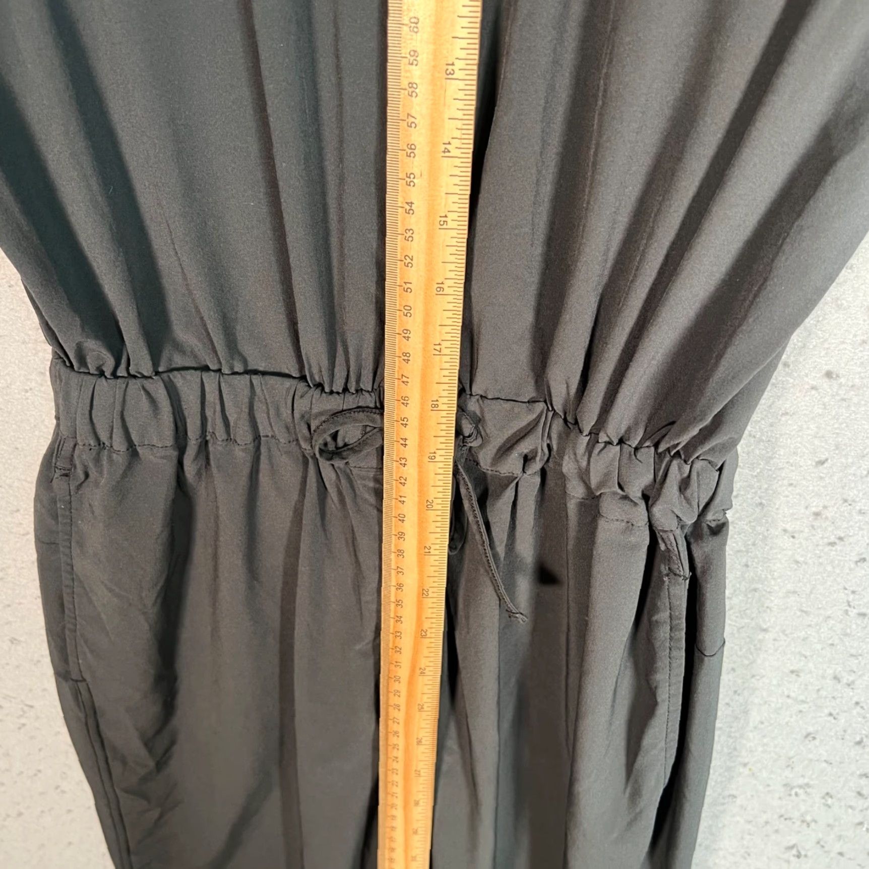 Girlfriend Collective Girlfriend Collective Jumpsuit Small Black Recycled Polyester Blend One-Piece Womens Adult Size 28" / US 6 / IT 42 - 5 Thumbnail