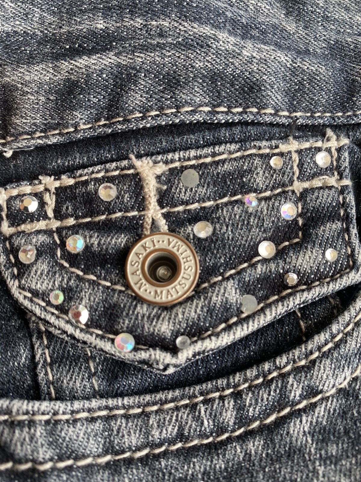 Hysteric Glamour × If Six Was Nine × Masaki Matsushima Flare Jeans Japan Masaki Stretch Faded Black Size US 29 - 11 Thumbnail