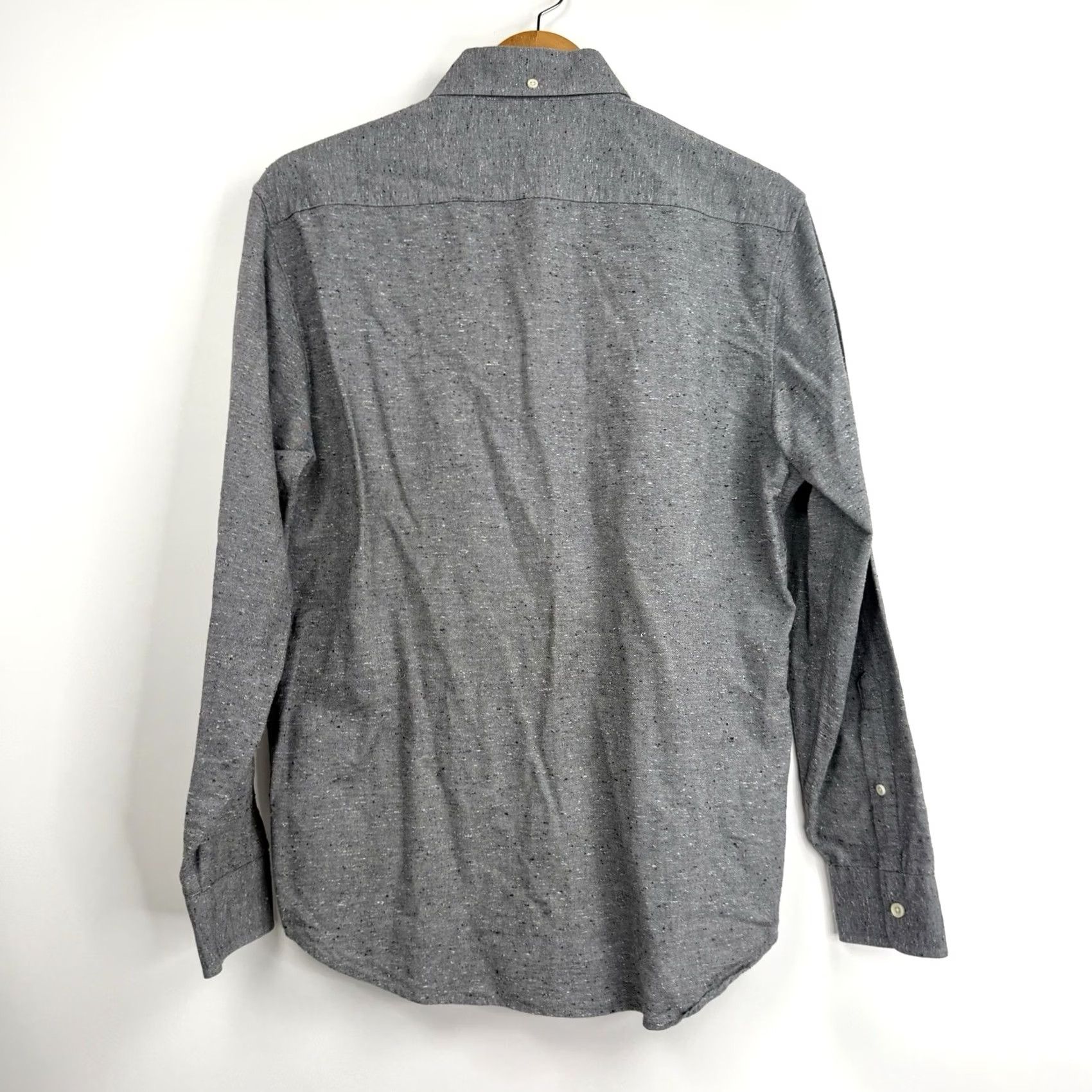 Taylor Stitch Taylor Stitch Shirt Mens 42 Button-Up Gray Long Sleeve Cotton Linen Organic Classic Casual Travel Size US XL / EU 56 / 4 - 8 Thumbnail