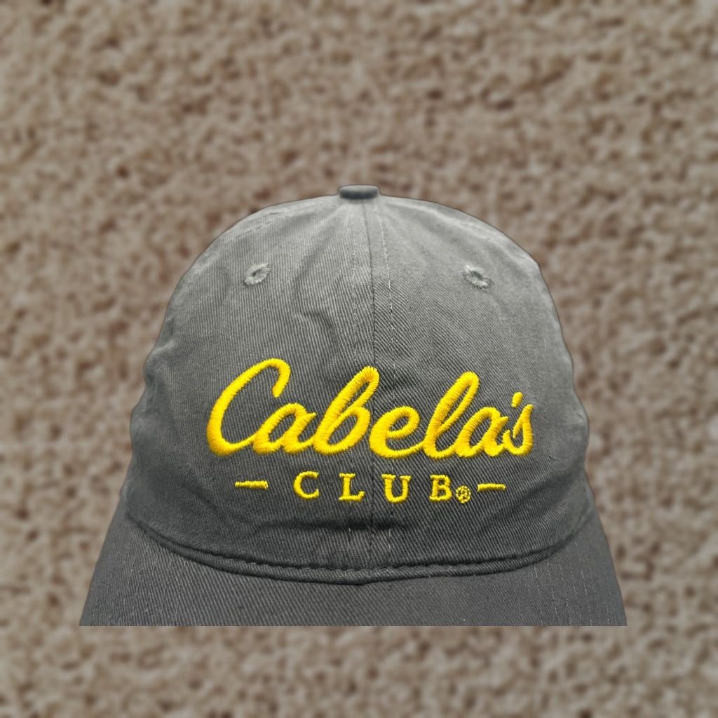 Vintage Cabela's Hat Cap One Size Adult Gray 100% Cotton Hunt Fish Camp Size ONE SIZE - 1 Thumbnail