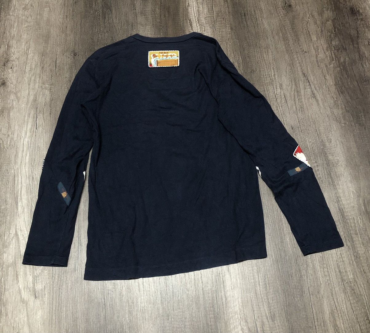 Designer × Japanese Brand × Pink House VINTAGE PINK HOUSE PATCHED DESIGN LONG SLEEVE TEE SHIRT Size US S / EU 44-46 / 1 - 15 Thumbnail