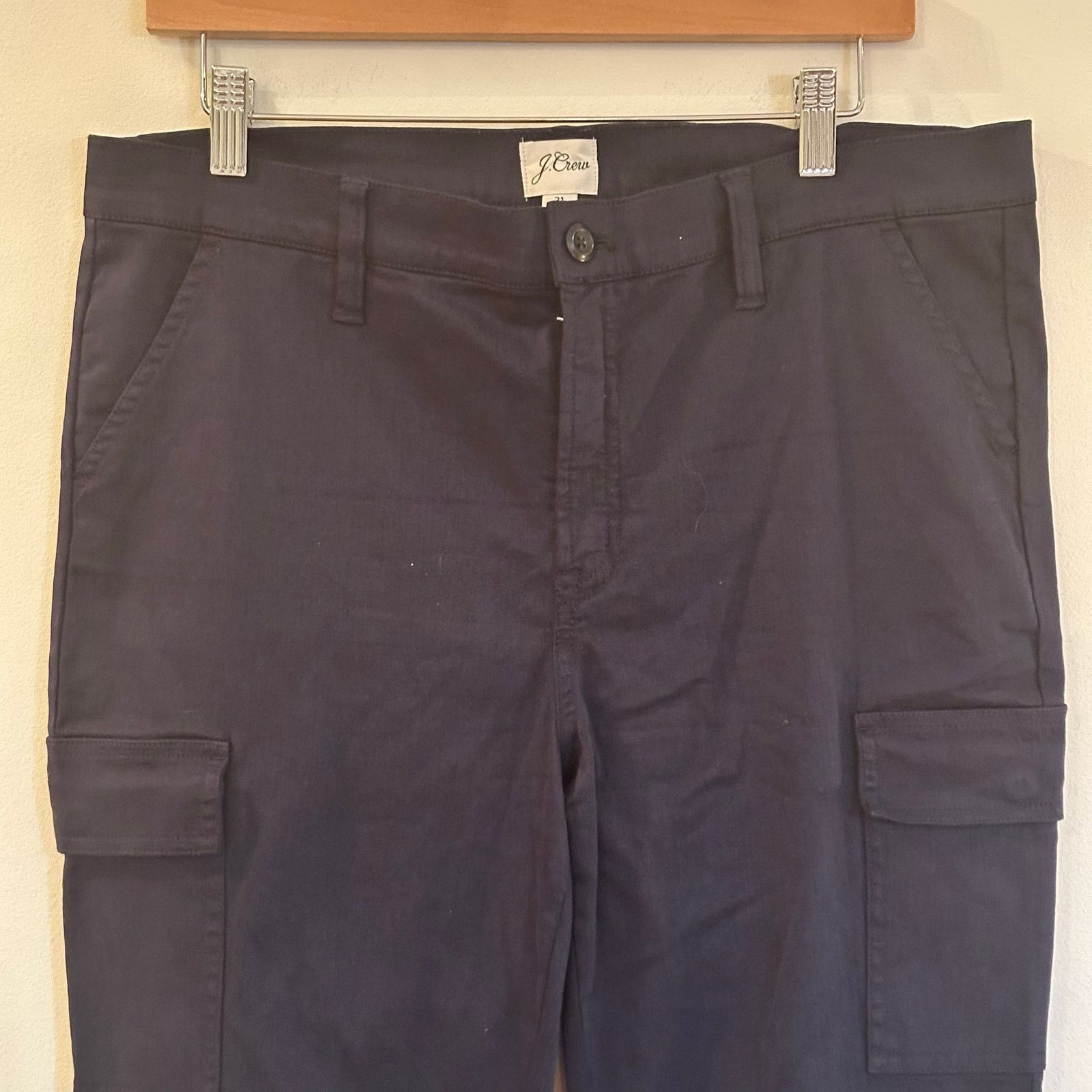J.Crew Women's J. Crew High Rise Skinny Cargo Pants sz 31 Size 31" - 2 Thumbnail