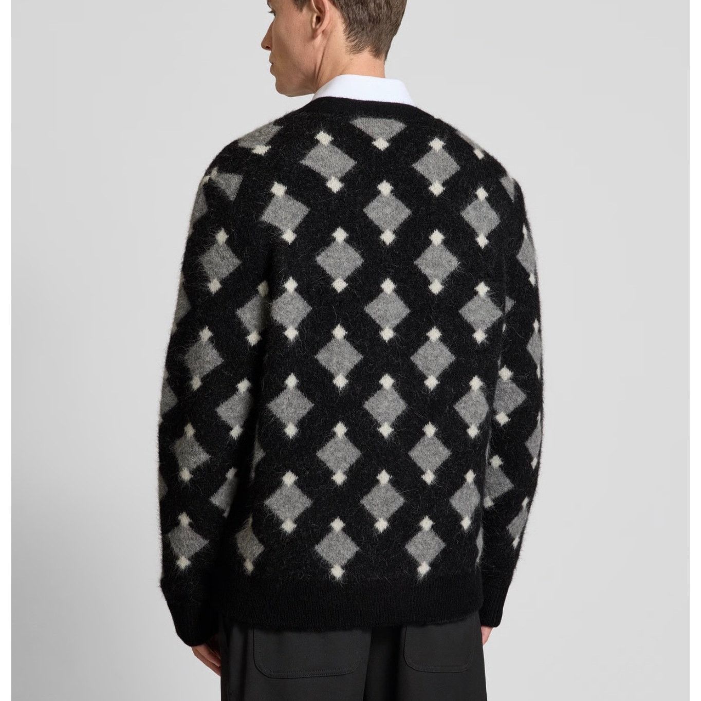 The Kooples New the Kooples men’s Alpaca diamond pattern cardigan S Size US S / EU 44-46 / 1 - 2 Thumbnail
