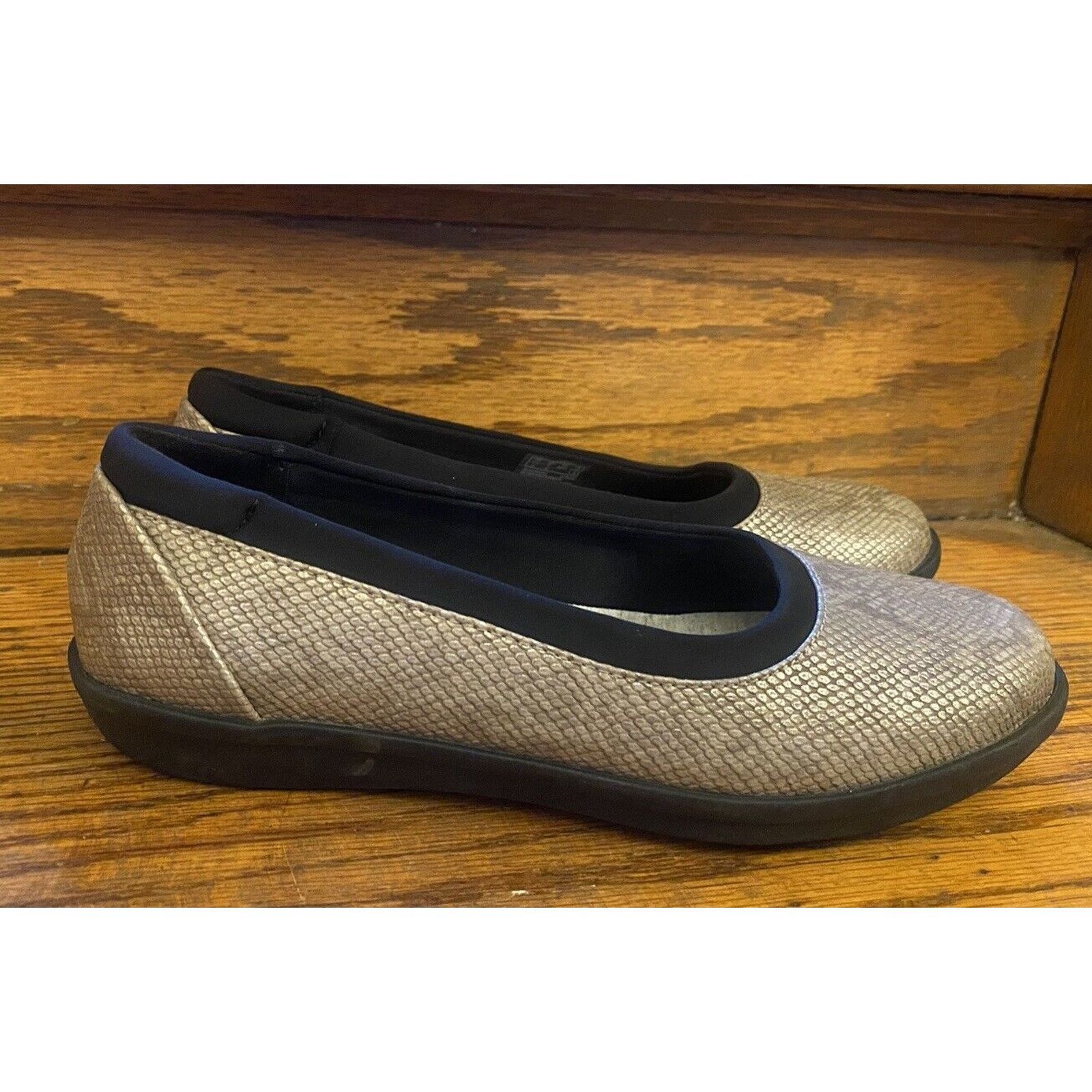 Clarks CLOUDSTEPPERS by Clarks Women s Slip On Ballet Flats Snake 7 Grailed