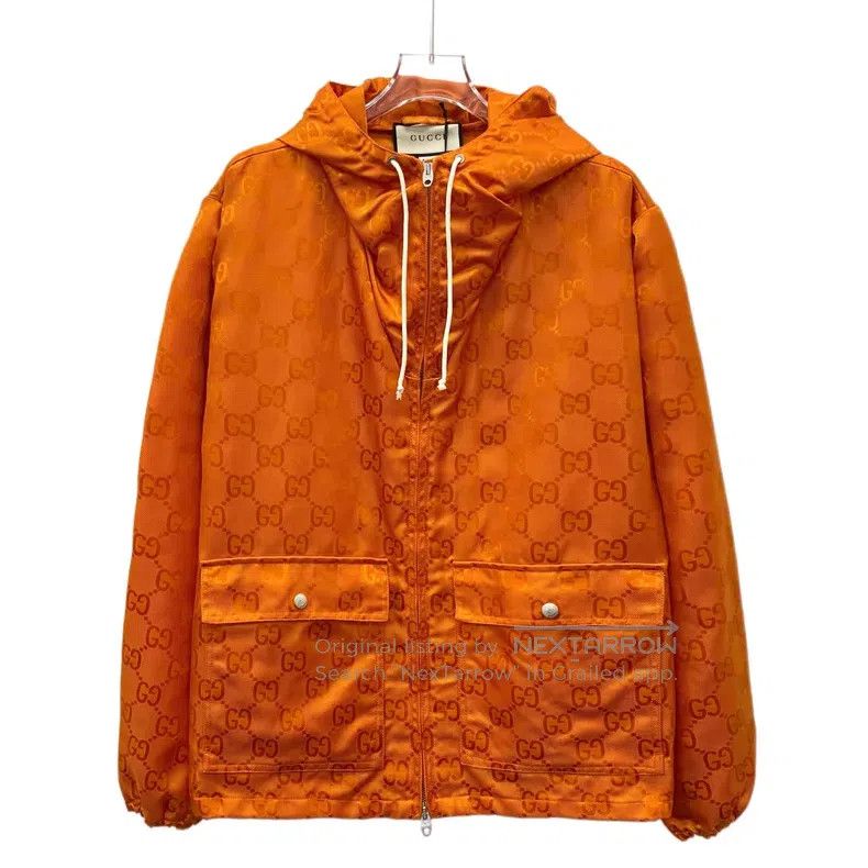 Gucci Gucci Orange logo old flower full print hooded drawstring Size US XS / EU 42 / 0 - 1 Thumbnail