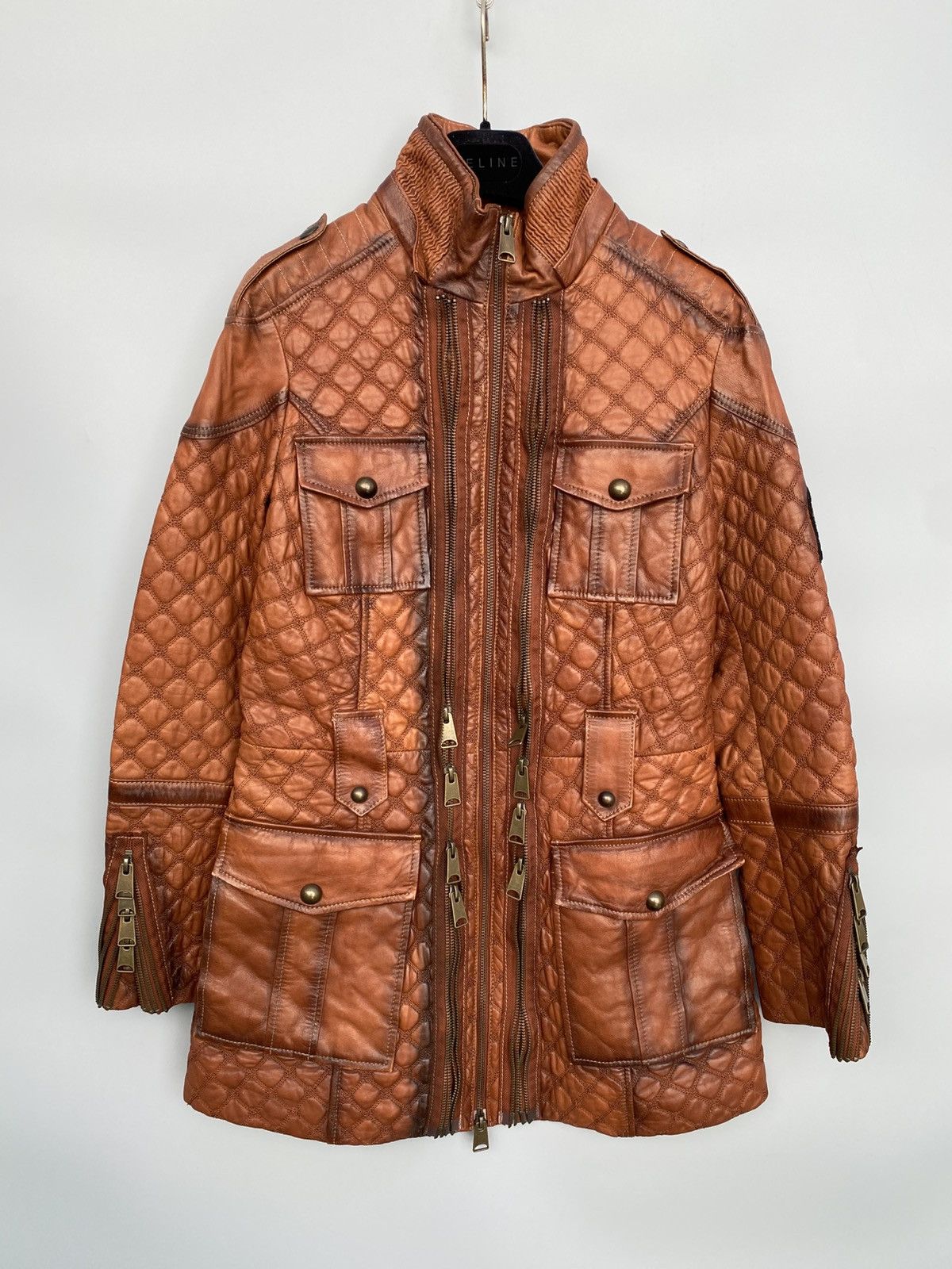 Other Don Vanquisher- Multi Zip Quilted Leather Jacket Size US S / EU 44-46 / 1 - 1 Thumbnail