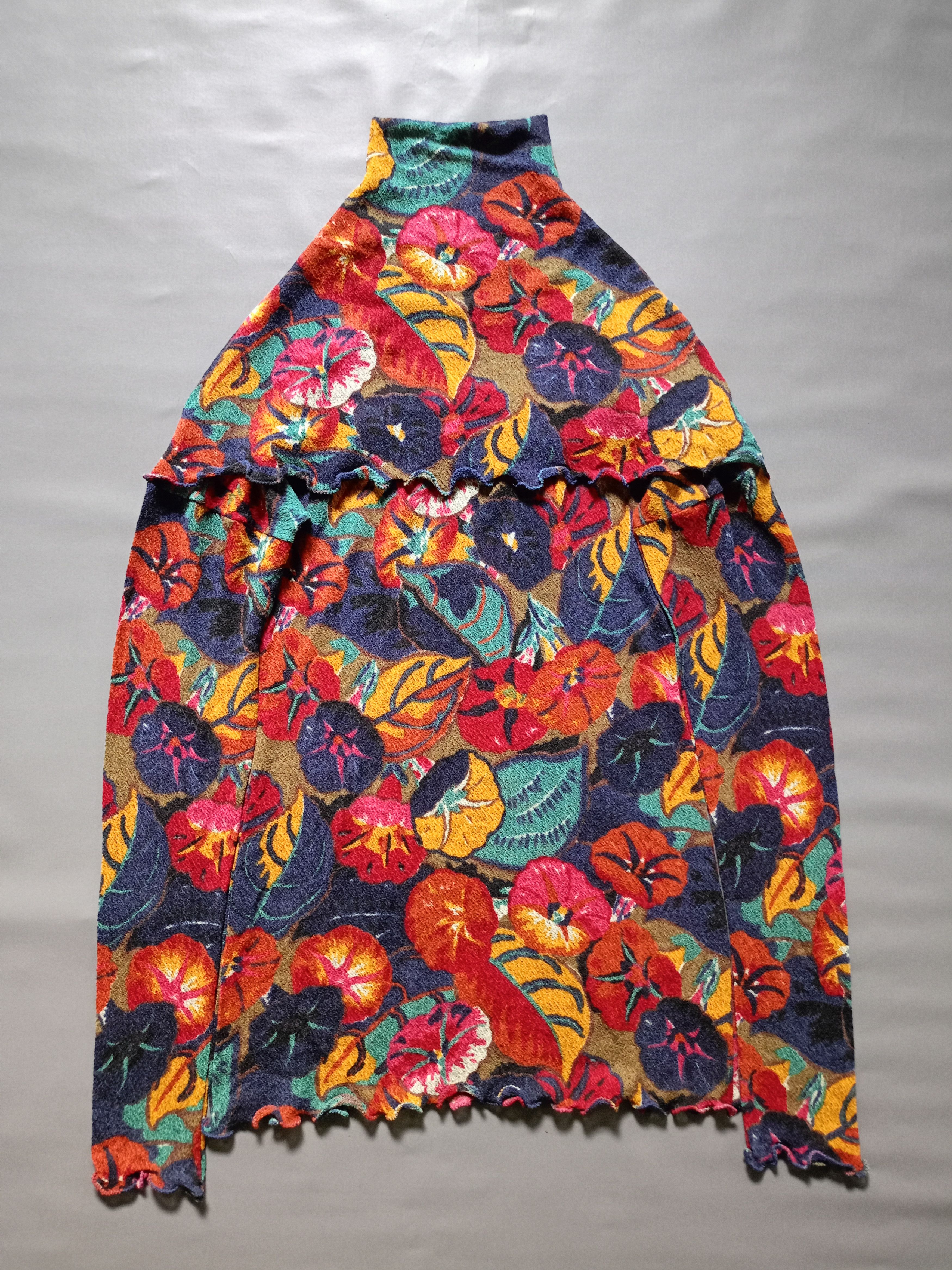 Vintage Kenzo Paris Mesh Multi colour Long Sleeve Size M / US 6-8 / IT 42-44 - 8 Thumbnail