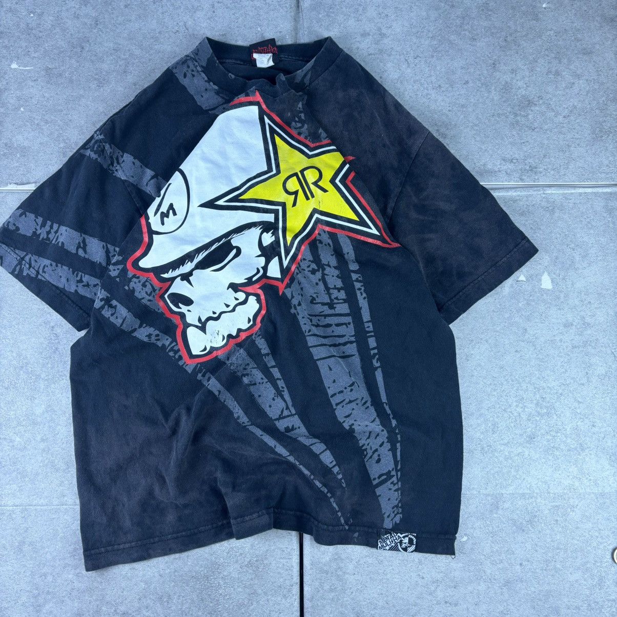 Metal Mulisha Rare Y2K Metal Mulisha x Rockstar Energy Shirt sun faded Size US L / EU 52-54 / 3 - 1 Thumbnail