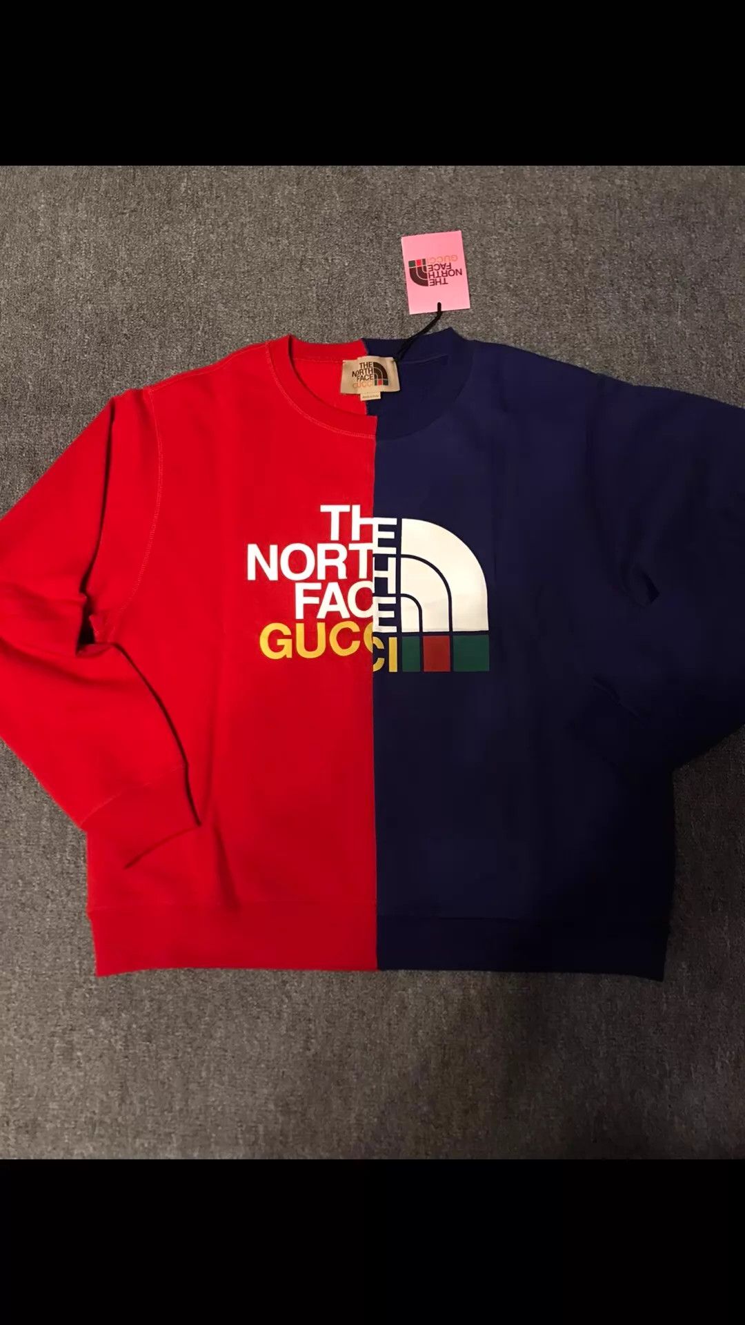 Gucci Gucci x TNF Colorblock Logo Sweatshirt L Size L / US 10 / IT 46 - 3 Thumbnail