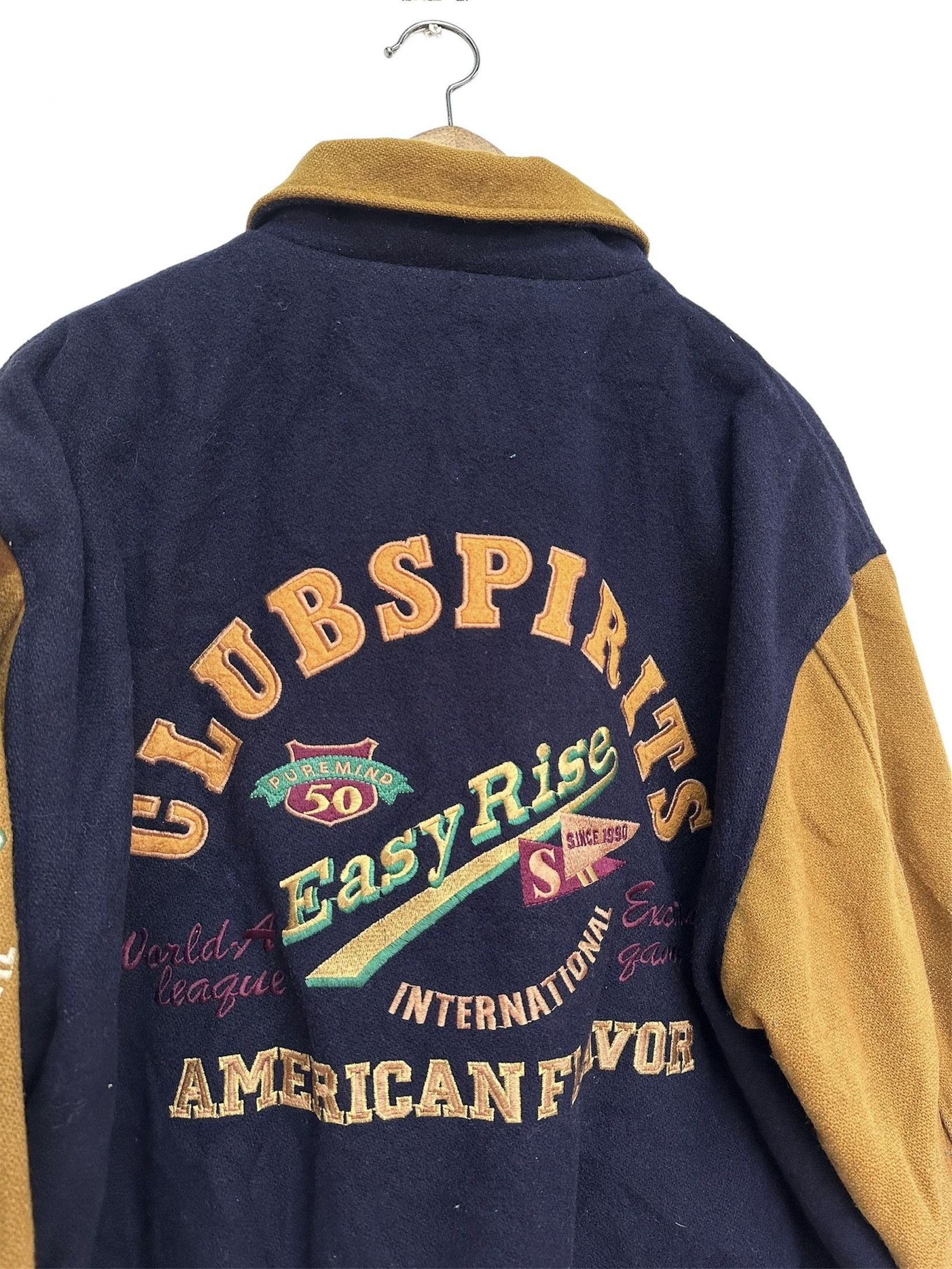 Japanese Brand Vintage Club Spirit American Flavor Big Logo Varsity Jacket Size US L / EU 52-54 / 3 - 5 Thumbnail