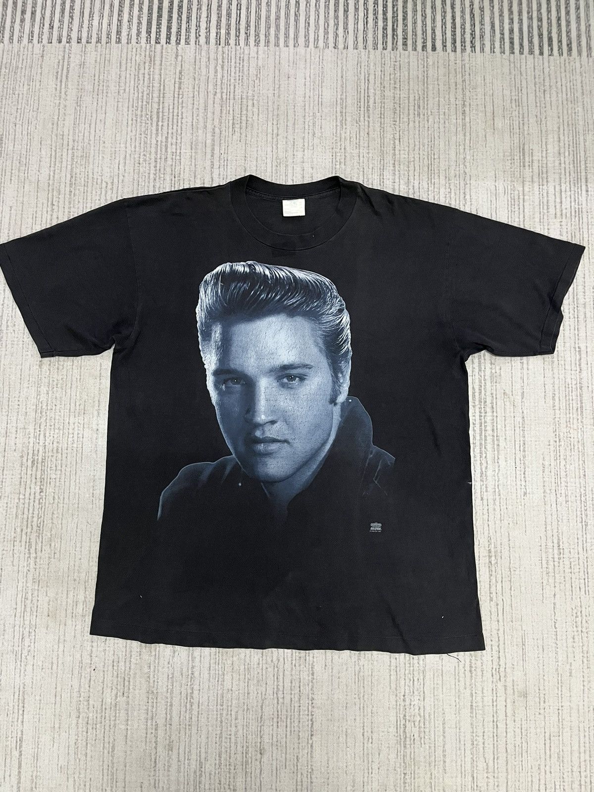 Band Tees × Vintage Vintage 1994 elvis presley made i usa over print Size US XL / EU 56 / 4 - 1 Thumbnail