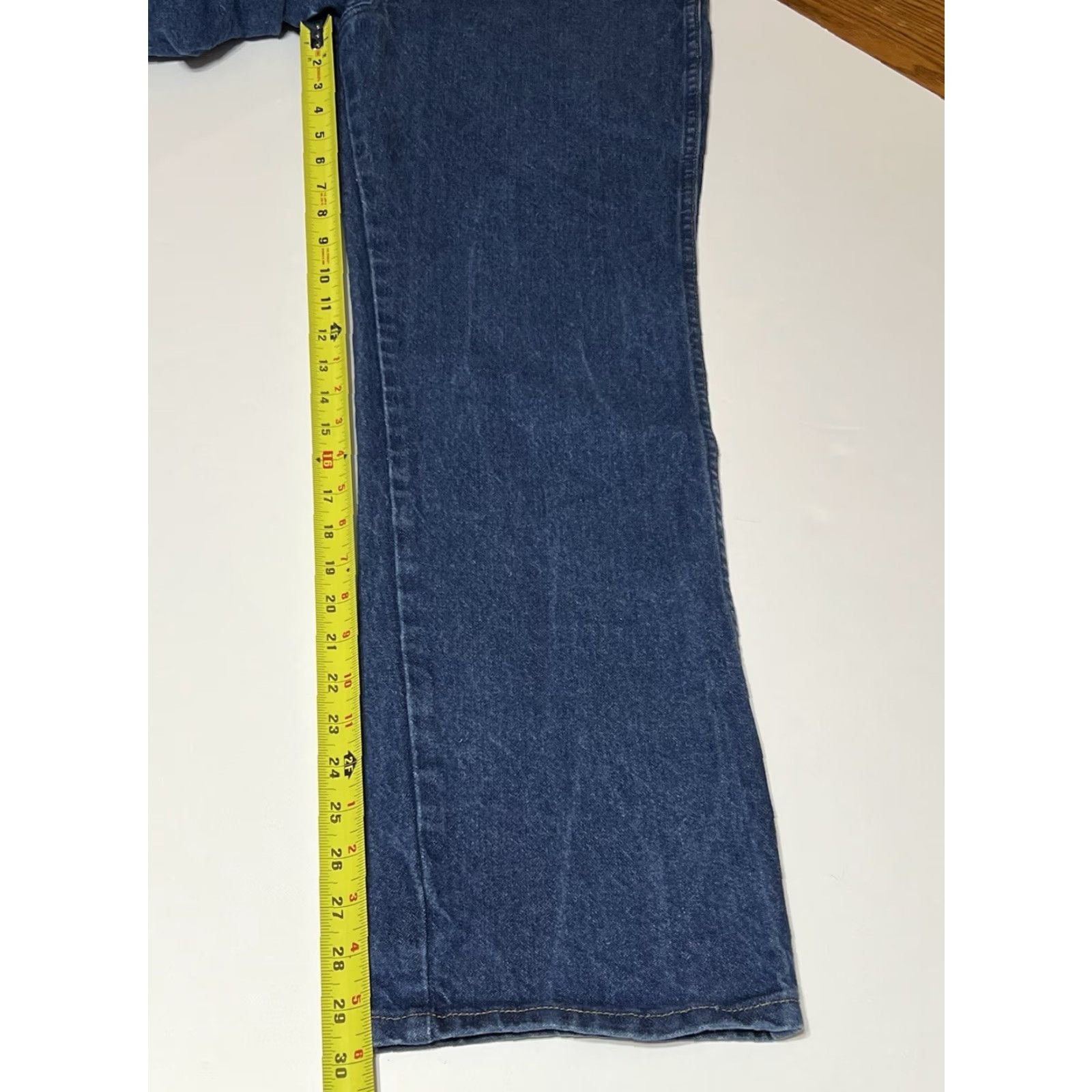 Wrangler Wrangler Cowboy Cut Slim Fit Jeans 936PWD 33x30 Blue Denim Men Regular Slim Straight 5-Pocket Logo Western Cowboy Theme Brand Wrangler Cowboy Cut Size US 33 - 5 Thumbnail
