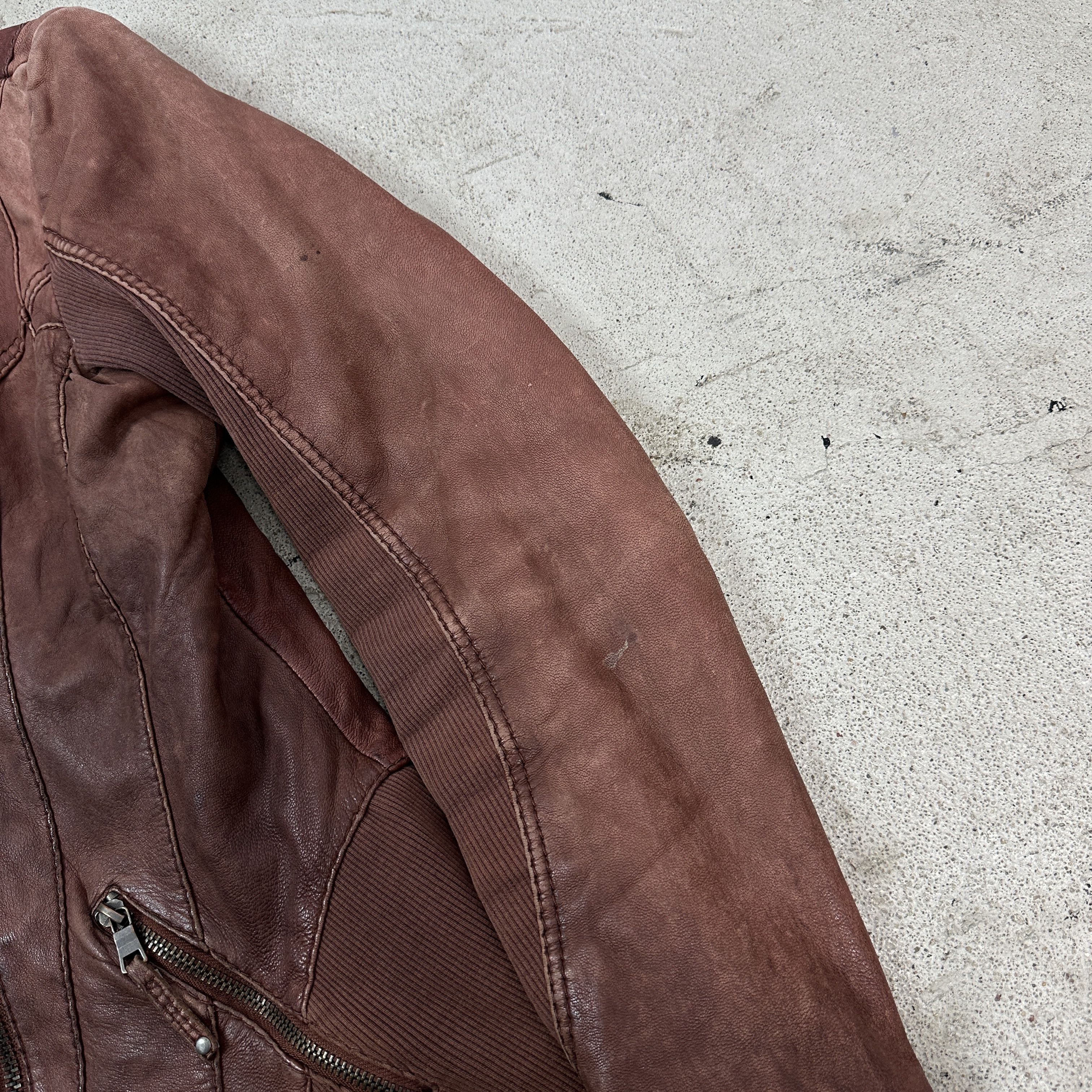 Vintage Vintage Fitted Leather Jacket Size US M / EU 48-50 / 2 - 3 Thumbnail