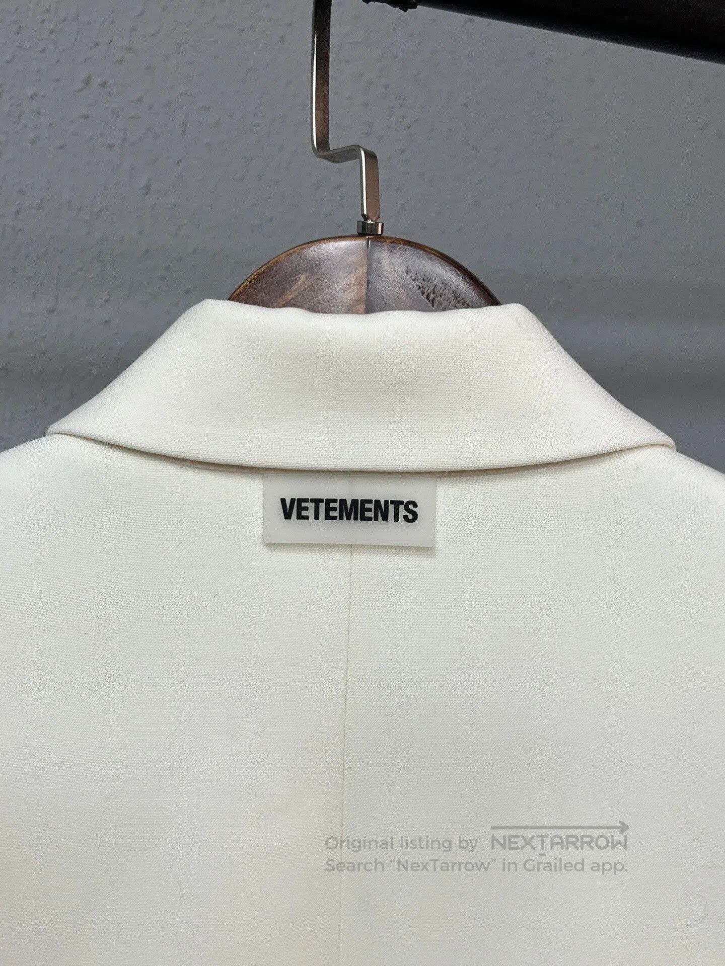 Vetements Vetements White Long Coat Size Small. Size S / US 4 / IT 40 - 3 Thumbnail