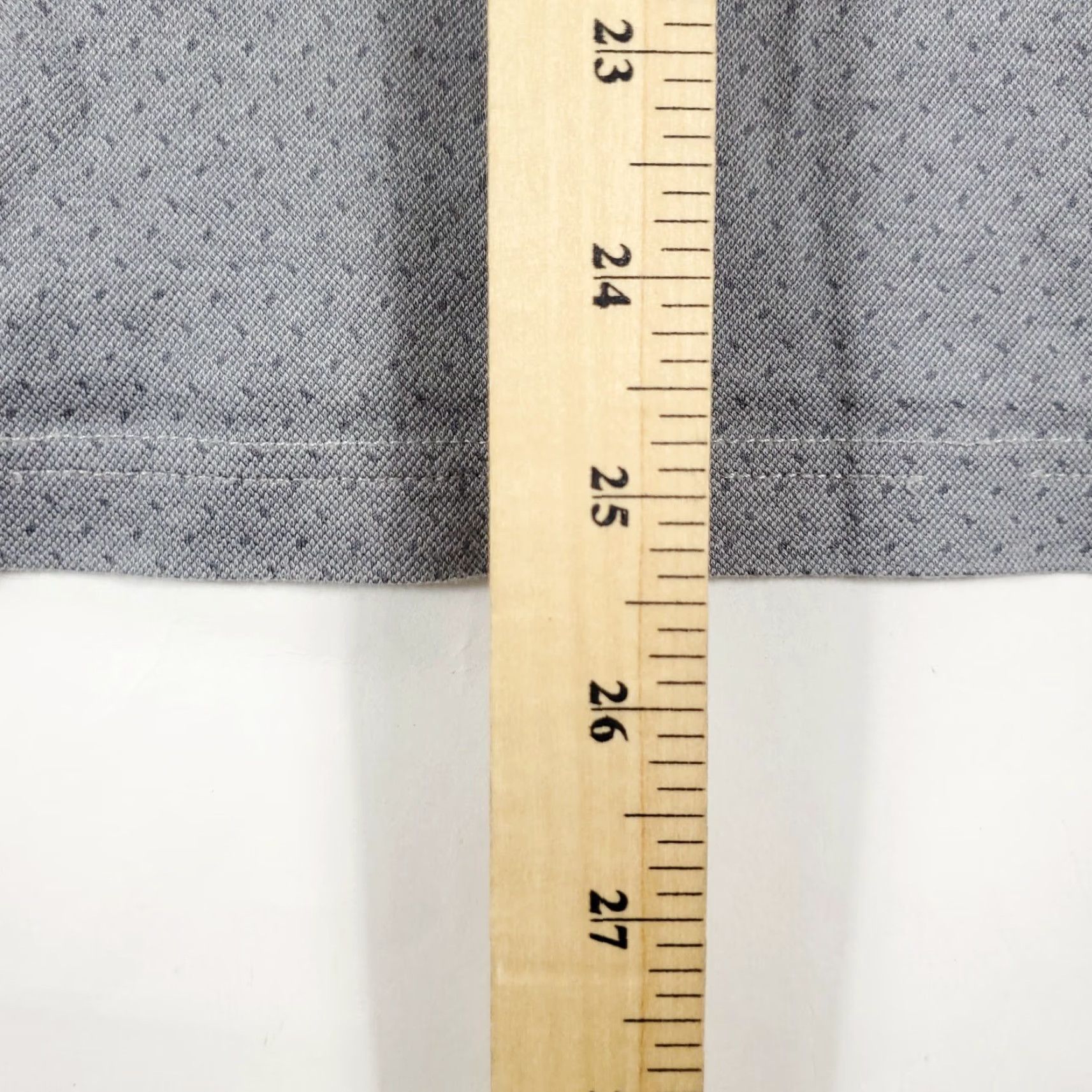 BUGATCHI BUGATCHI Gray Polo Shirt Short Sleeve Mens XL Cotton 100% Geometric Preppy 90s Golf Lacrosse Rugby N/A (no extra) Size US XL / EU 56 / 4 - 7 Thumbnail