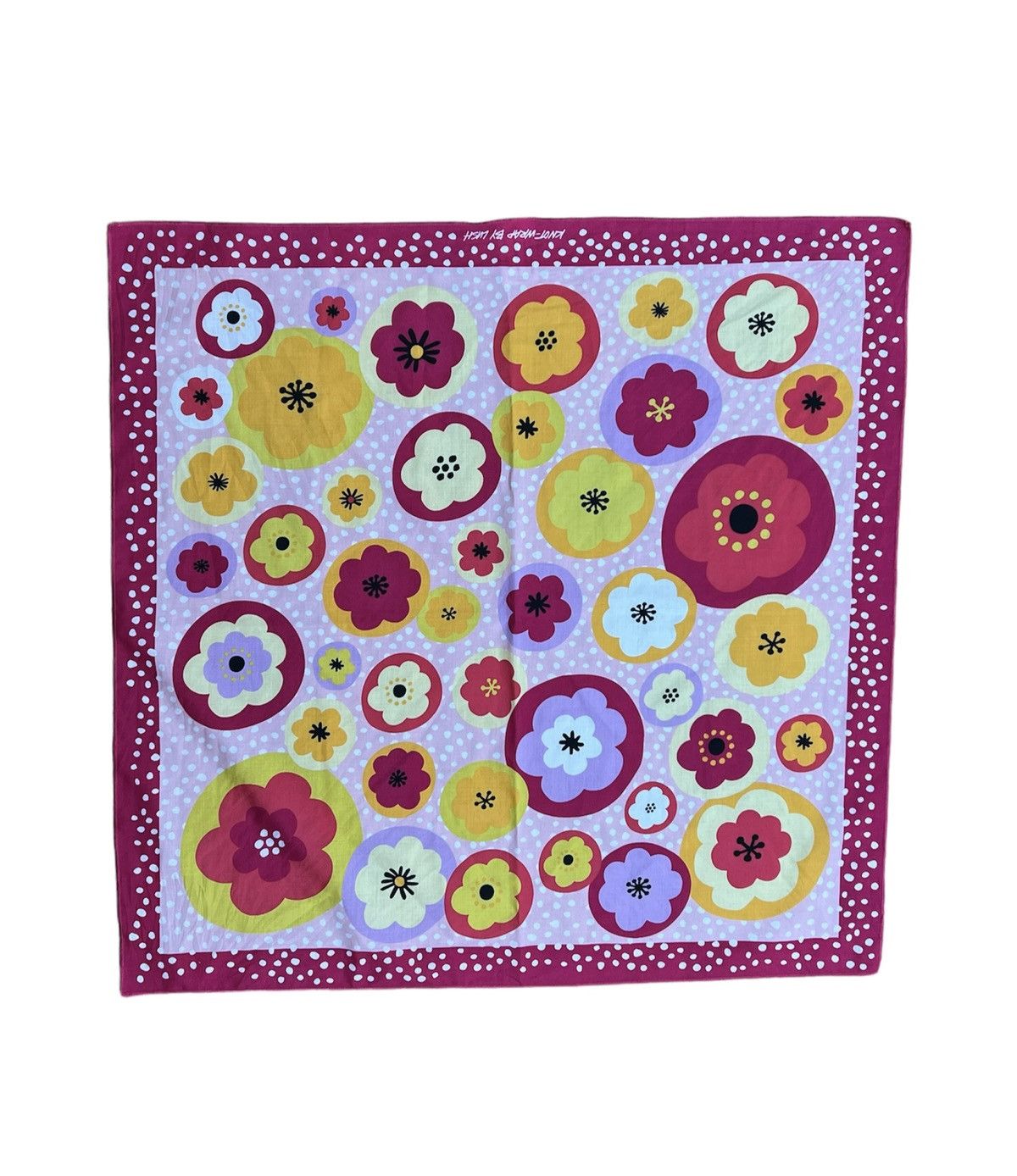 Other 28" x 28" Knot Wrap Lush Scarf Bright Pink Yellow Floral Size ONE SIZE - 1 Thumbnail