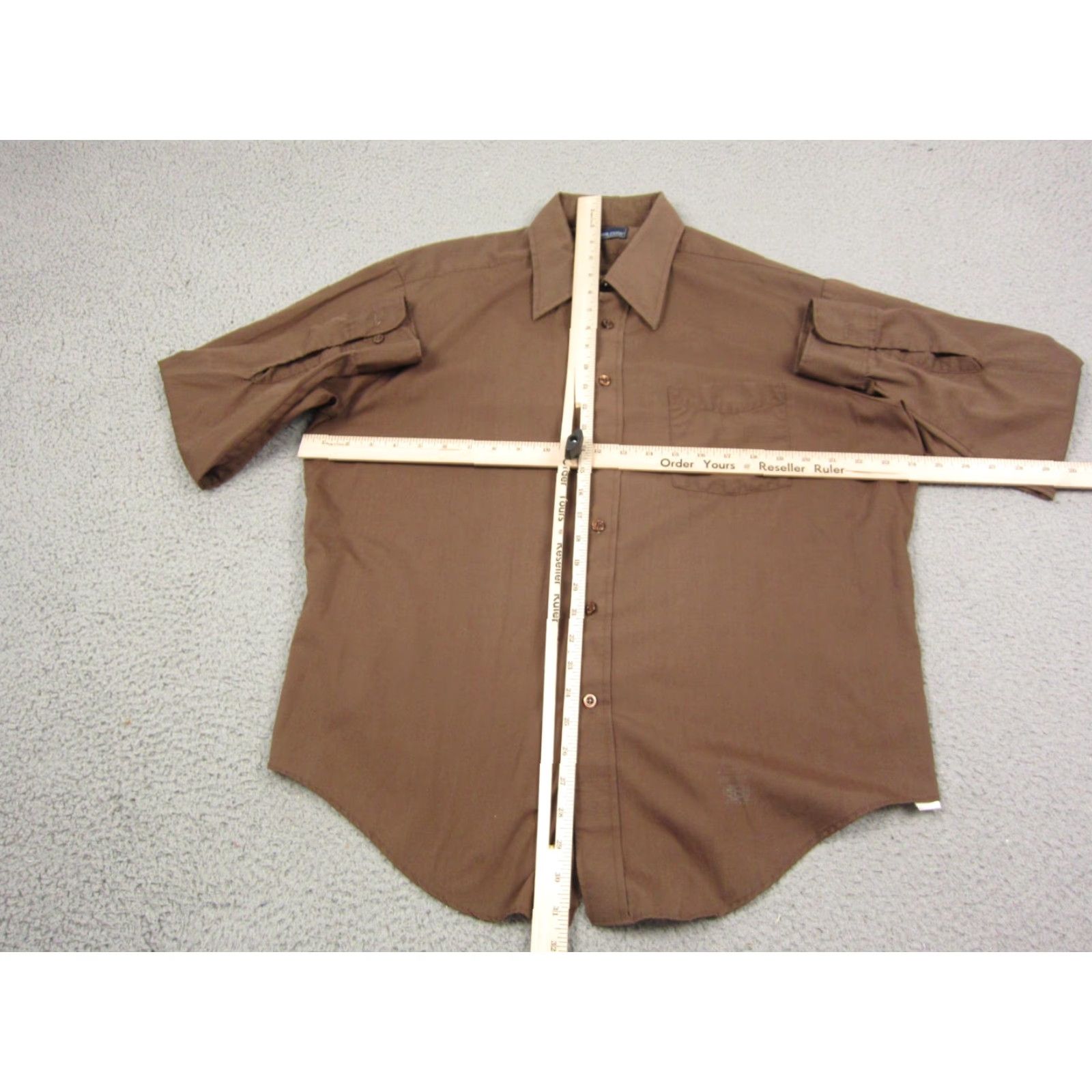 Vintage VINTAGE Career Club Shirt Mens 17 Extra Large Brown Made in USA Disco 70s Shirts Size US XL / EU 56 / 4 - 7 Thumbnail