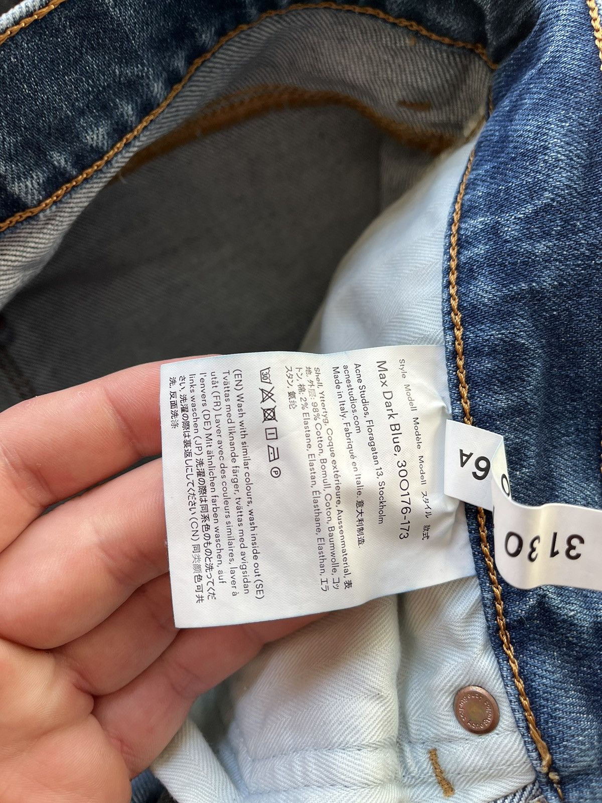 Acne Studios Acne Studios Max dark blue Size US 31 - 5 Thumbnail