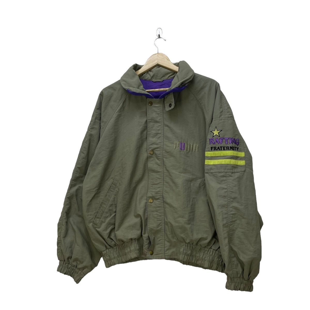 Puma × Vintage Vintage 90s Puma Rafting Fraternity Jacket Size US L / EU 52-54 / 3 - 3 Thumbnail