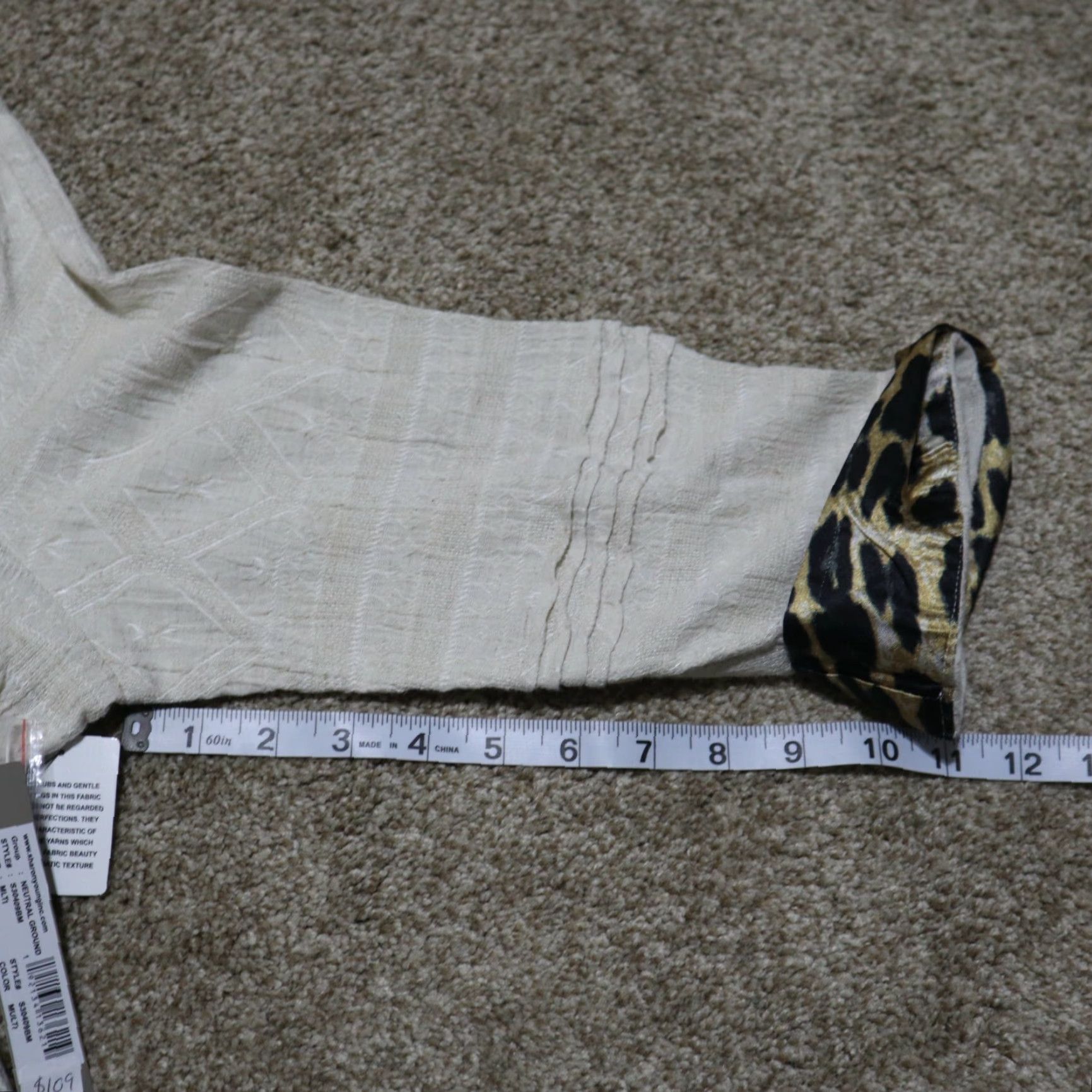 Vintage VINTAGE Sharon Young Tan Floral Tiger Leopard Print Long Sleeve Shirt Size Medium Size M / US 6-8 / IT 42-44 - 7 Thumbnail
