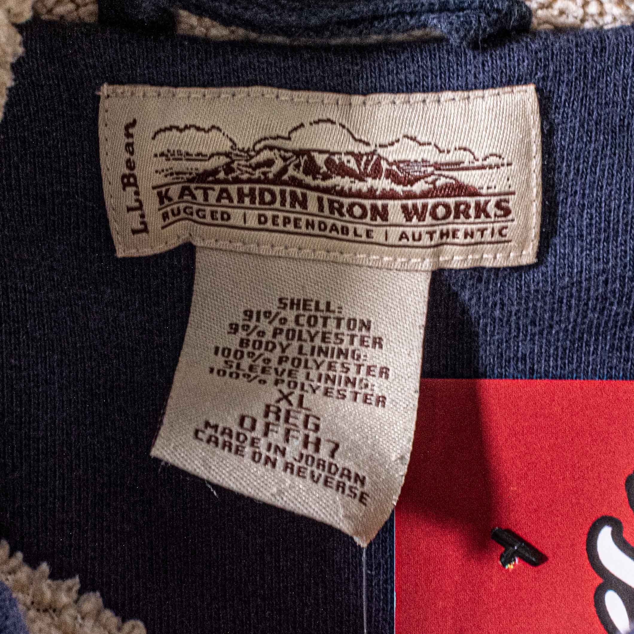 L.L. Bean L.L. Bean Katahdin Iron Works Hoodie Sherpa Lined Zip Size US XL / EU 56 / 4 - 7 Thumbnail