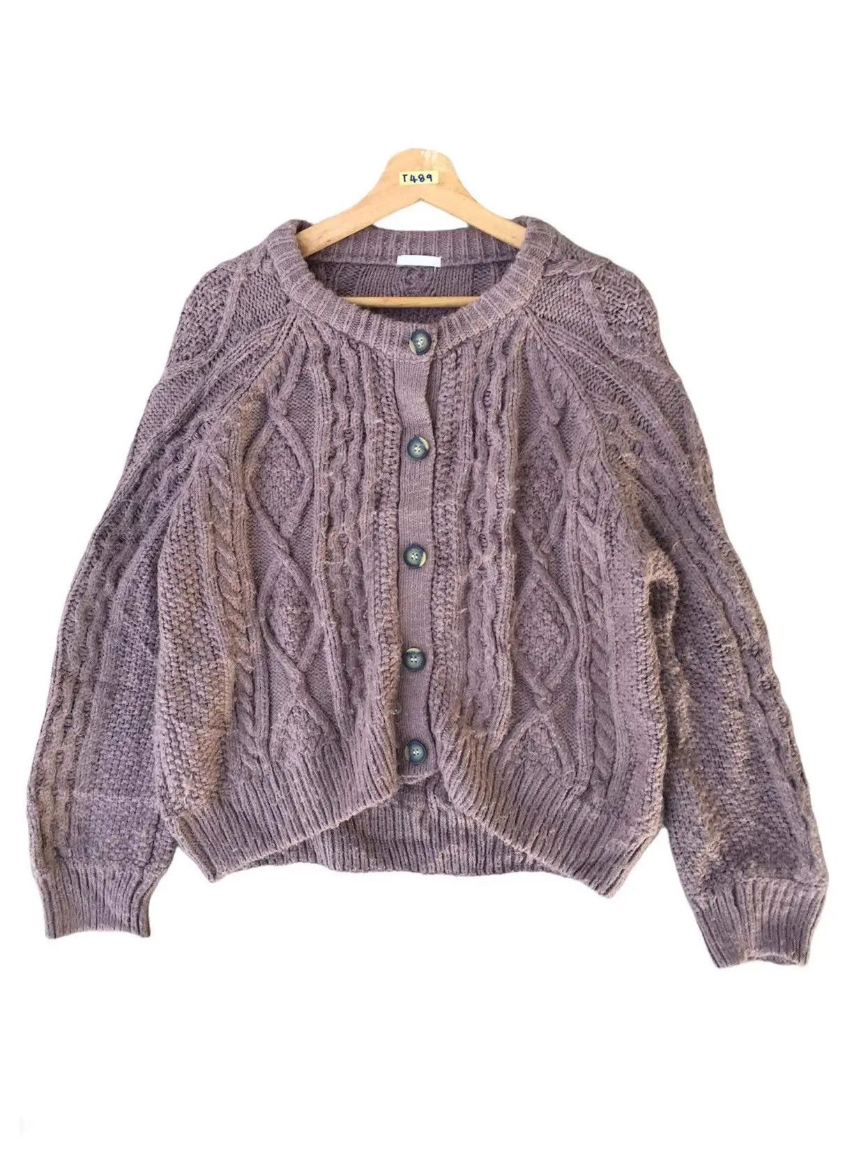 Homespun Knitwear × Japanese Brand 📌Japanese GU Pullover Pureknit Knitting Cardigan Pattern Size US XL / EU 56 / 4 - 1 Thumbnail