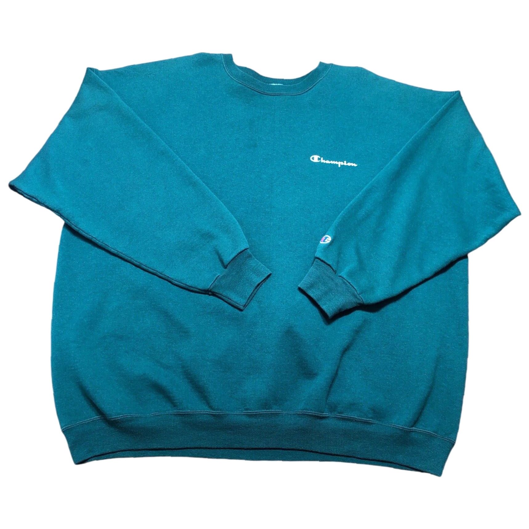 Champion VINTAGE Champion Sweatshirt Crewneck Green Embroidered Logo Men’s XXL Unisex Adults 2XL Size US XXL / EU 58 / 5 - 2 Thumbnail