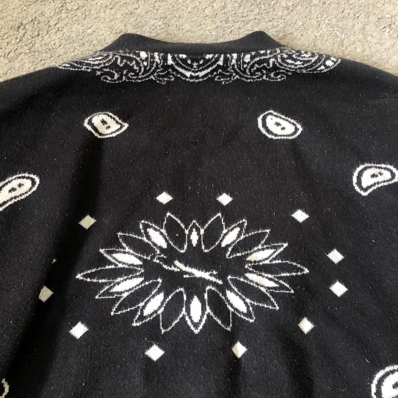 Fugazi Fugazi Black Bandana Print Cardigan Size US M / EU 48-50 / 2 - 6 Thumbnail