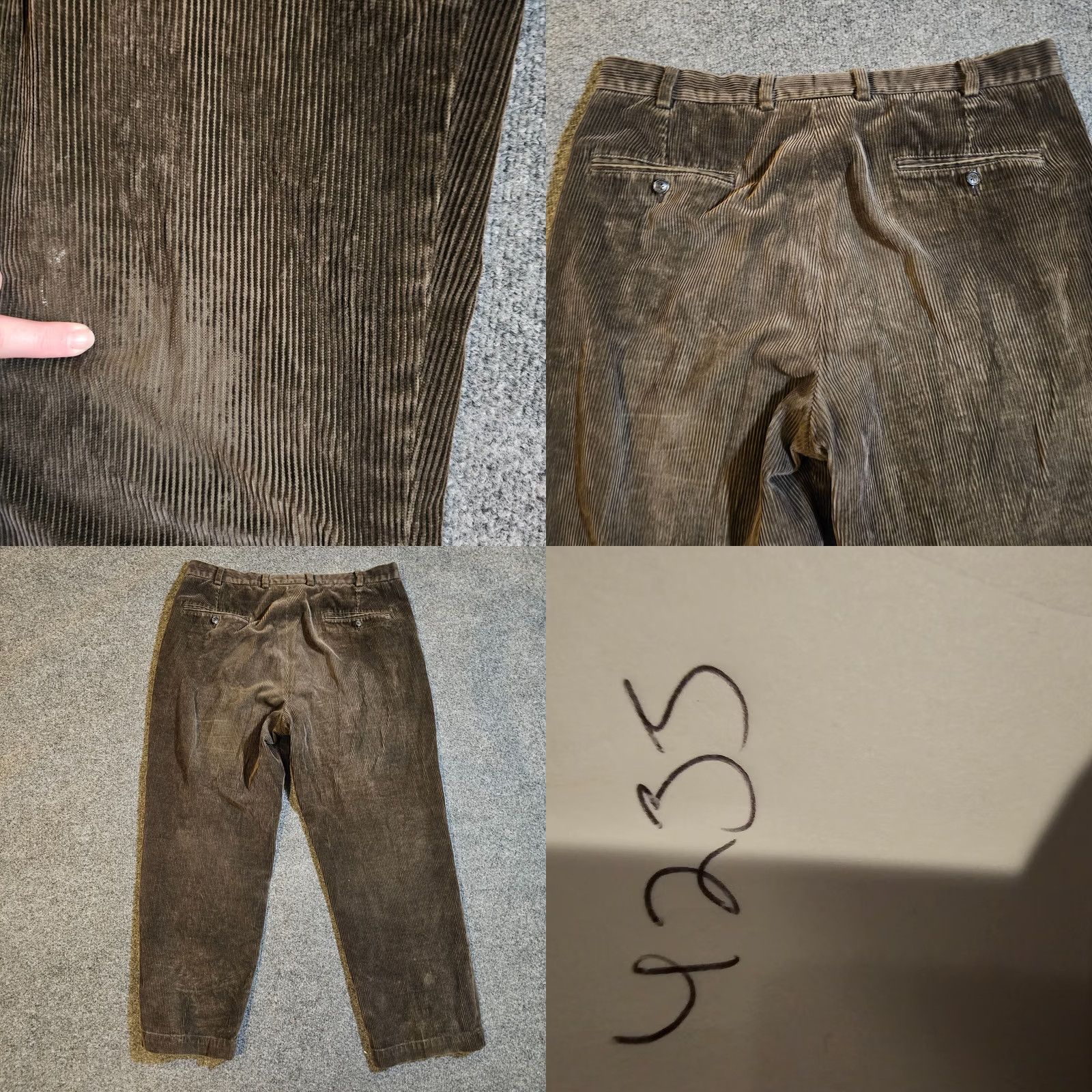 Brooks Brothers Brooks Brothers Pants Mens 38X30 Brown Tapered Corduroy Casual Career Size US 34 / EU 50 - 8 Thumbnail