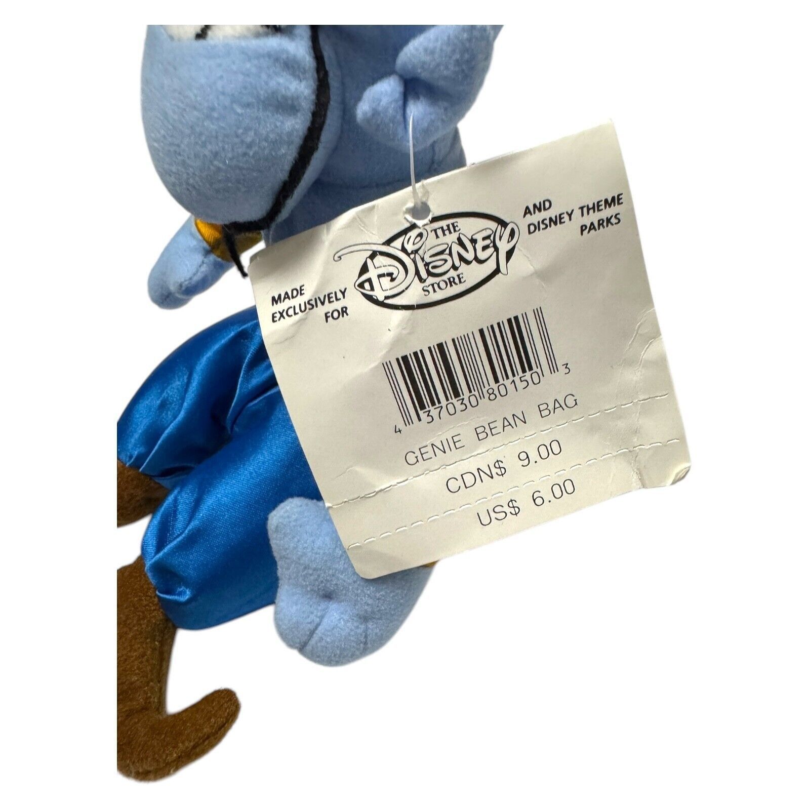 Disney NWT 90s Disney Store ALADDIN GENIE Vintage DISNEY Beanie Size ONE SIZE - 3 Thumbnail
