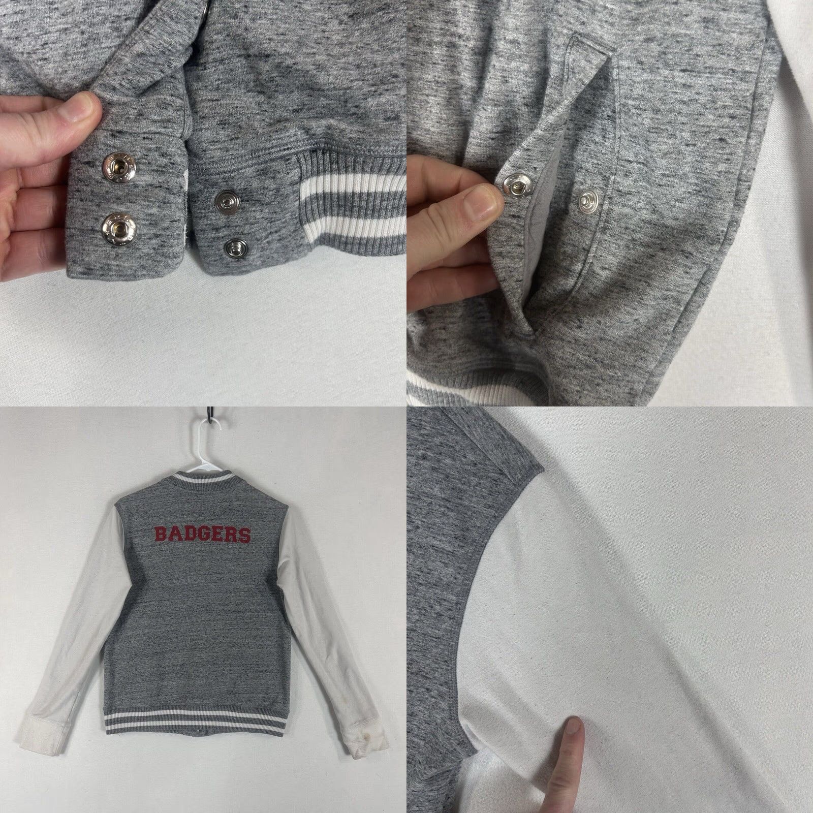 Under Armour Under Armour University of Wisconsin Badgers Sweatshirt Mens Small Gray Pullover College Varsity Size S / US 4 / IT 40 - 8 Thumbnail