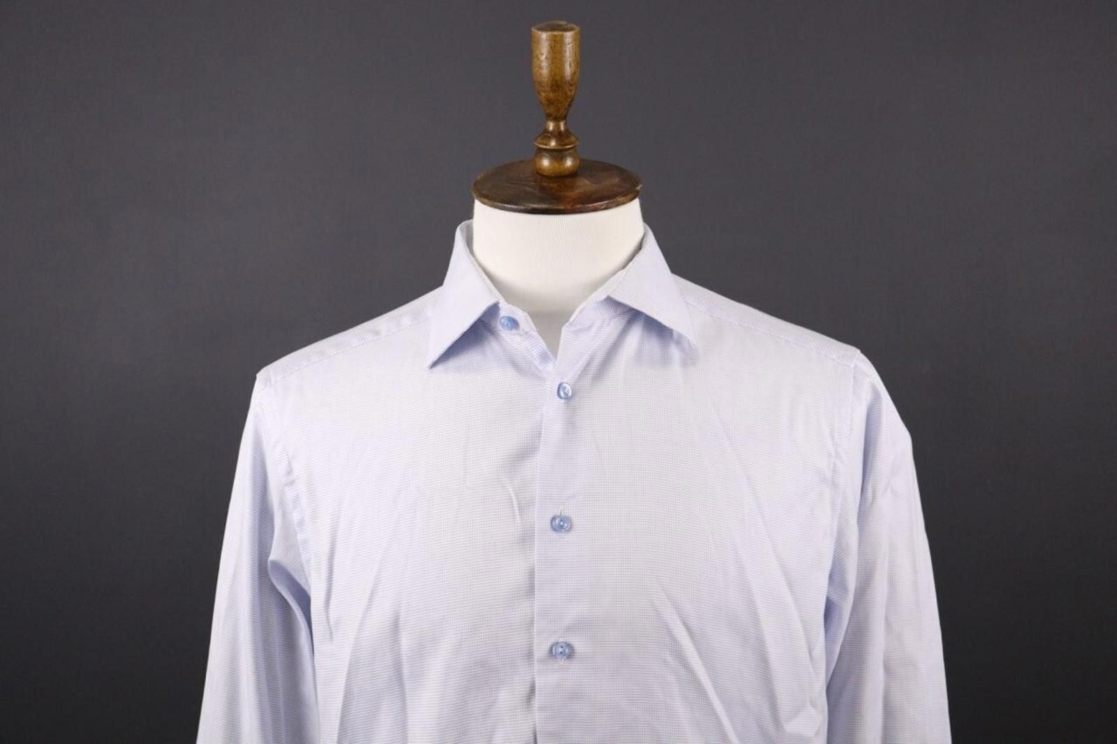 Eton Eton Contemporary Luxury Blue Button Down Shirt Size 42 / 16 Size US M / EU 48-50 / 2 - 2 Thumbnail